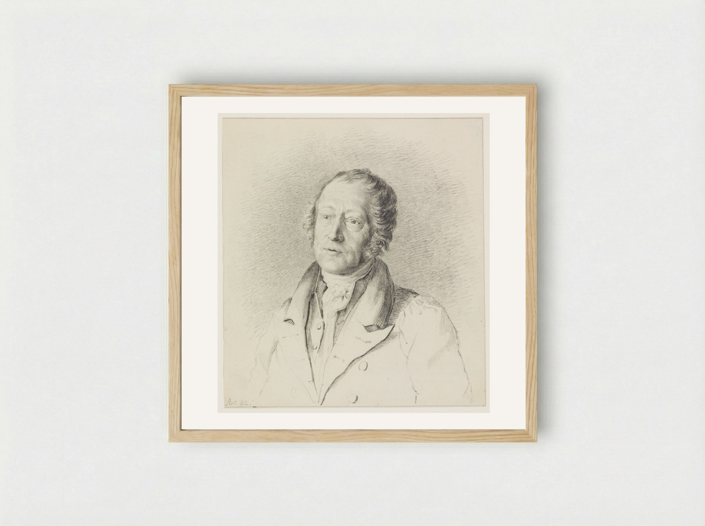 Self-Portrait - Gerrit Lamberts - Framed Print Wood
