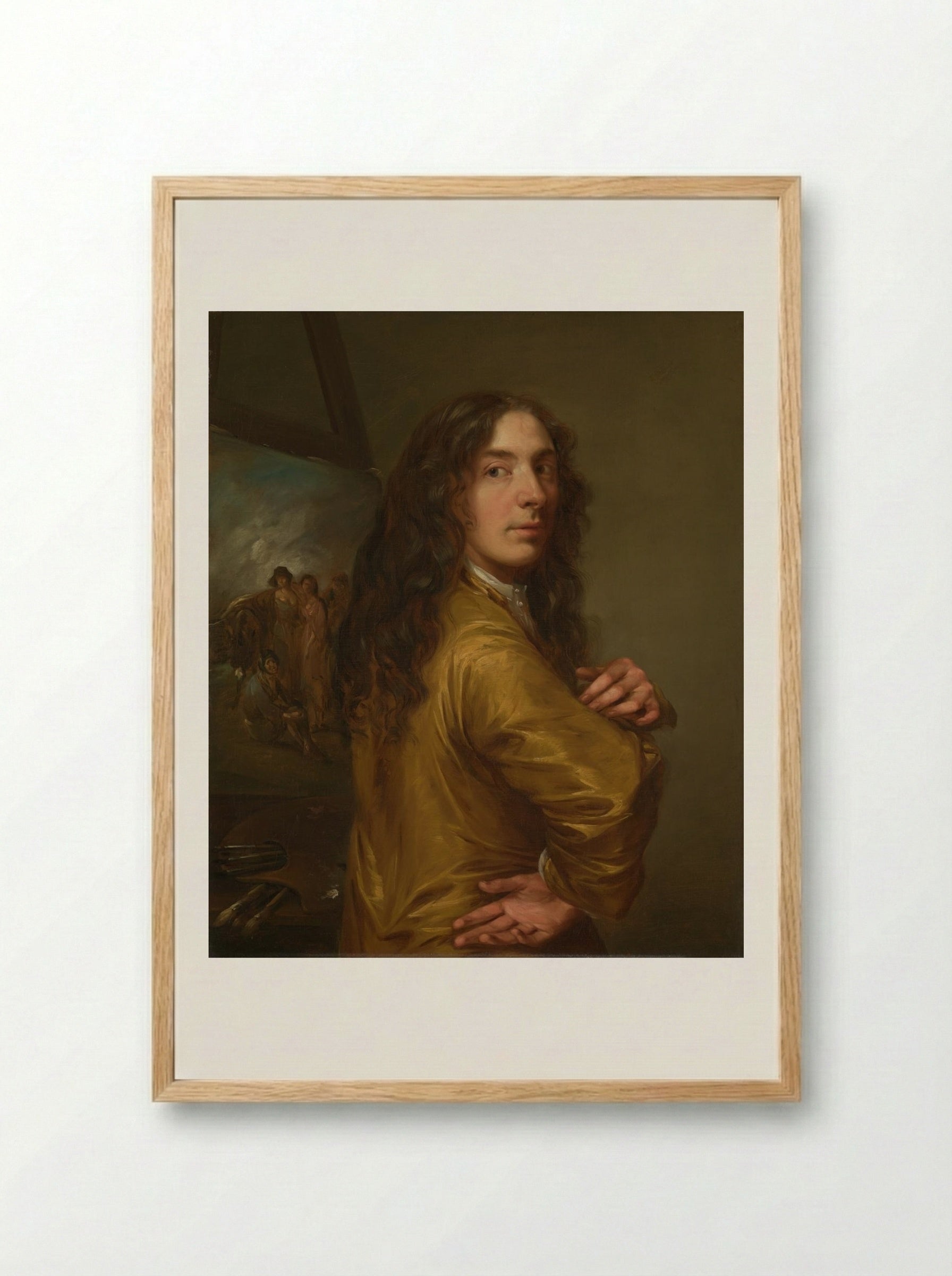 Self-Portrait - Thomas Barker - Framed Print Wood