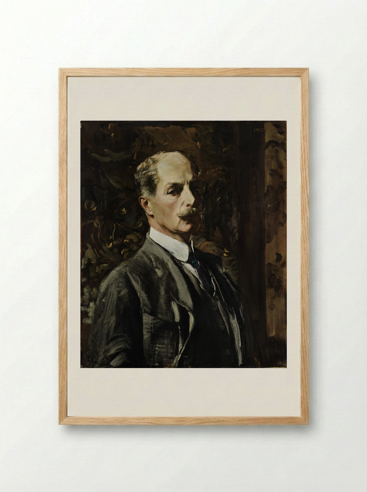 Self-Portrait - Ignaz Marcel Gaugengigl - Framed Print Wood