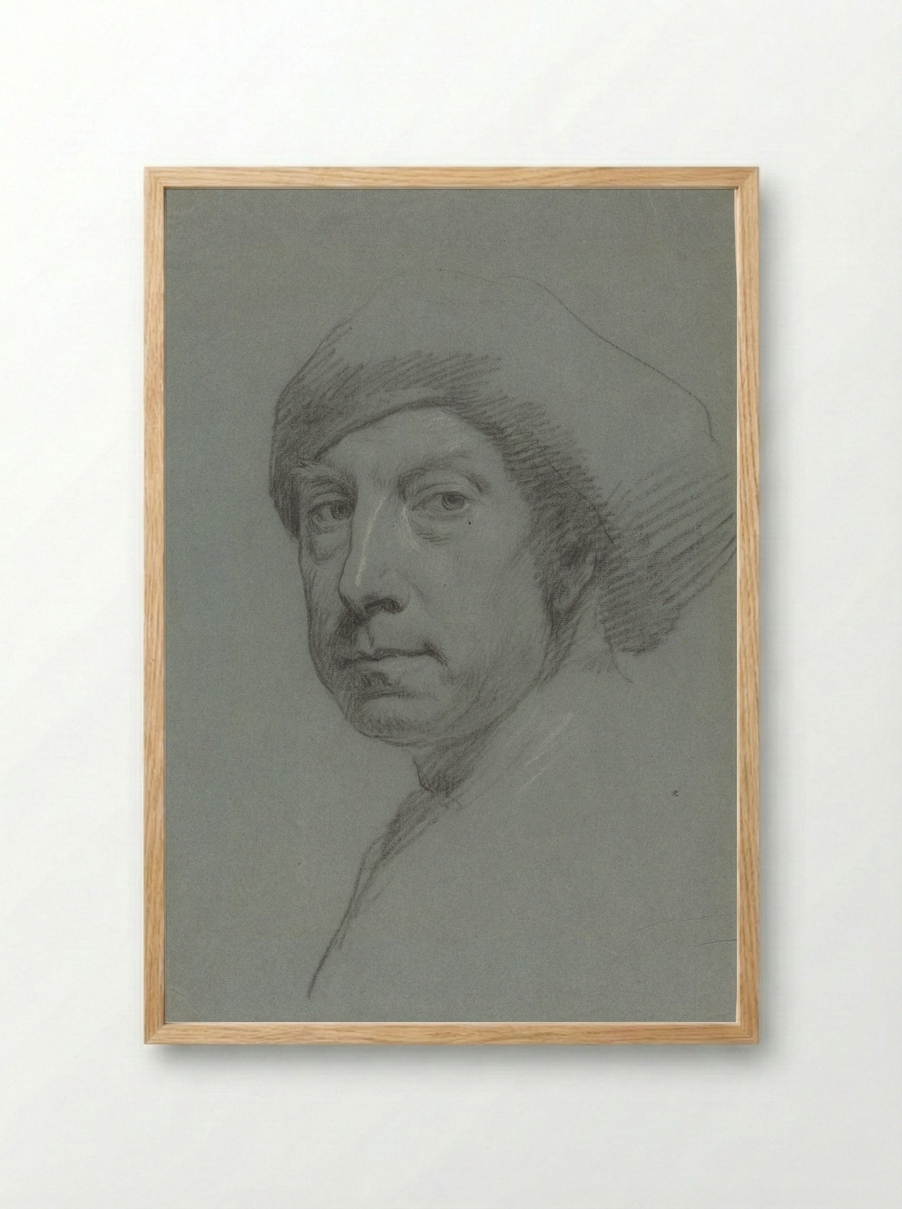 Self-Portrait - Jonathan Richardson Sr. - Framed Print Wood