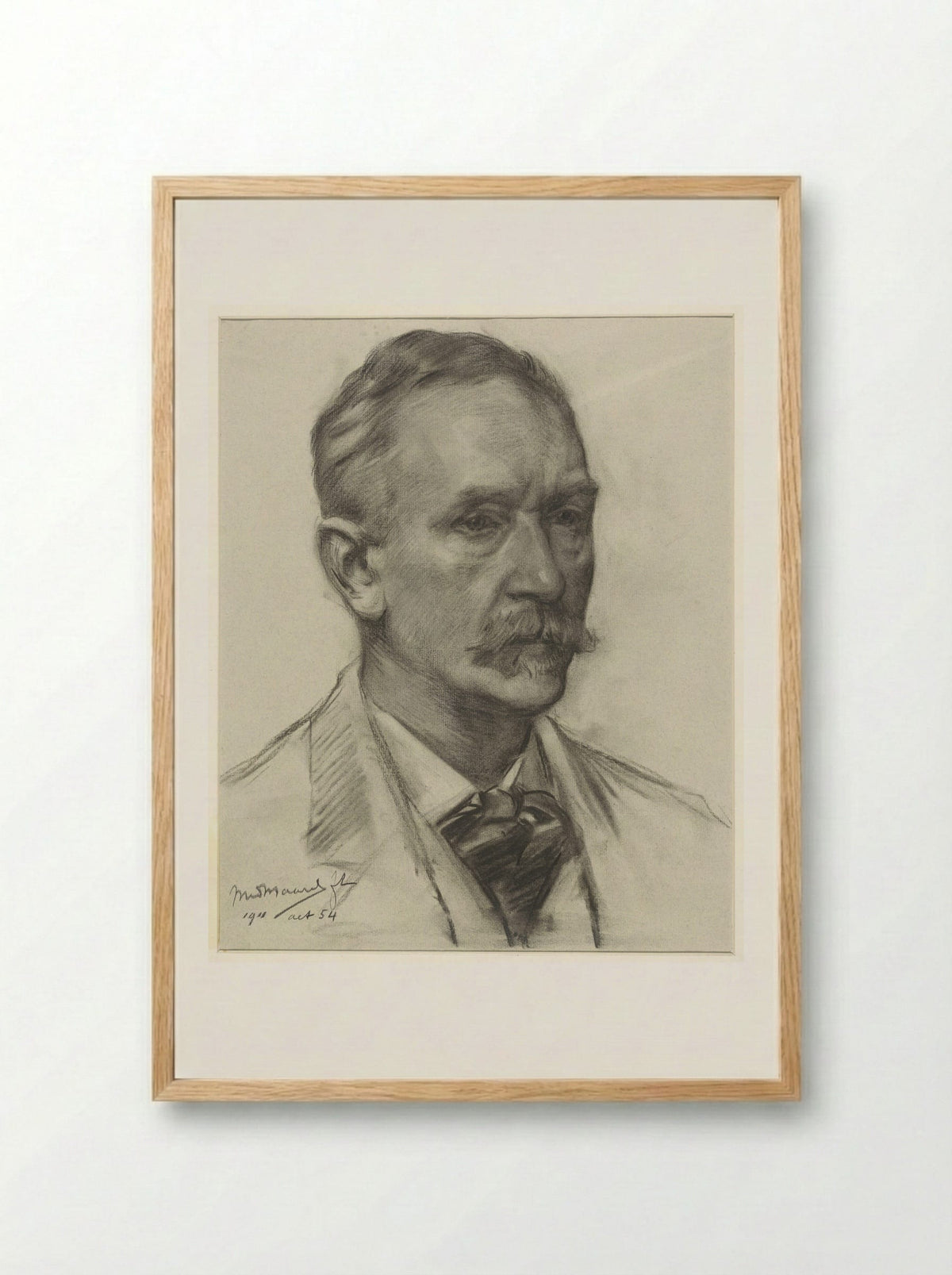 Self-Portrait - Marinus van der Maarel - Framed Print Wood
