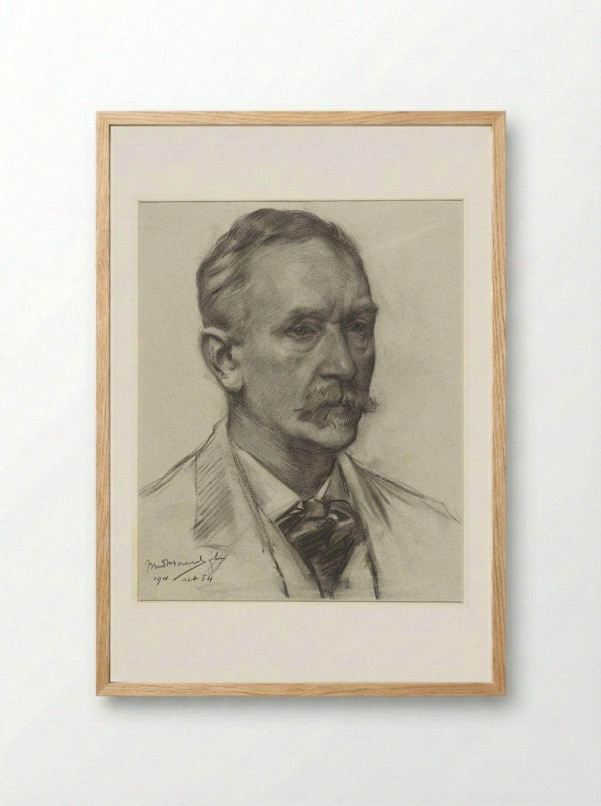 Self-Portrait - Marinus van der Maarel - Framed Print Wood