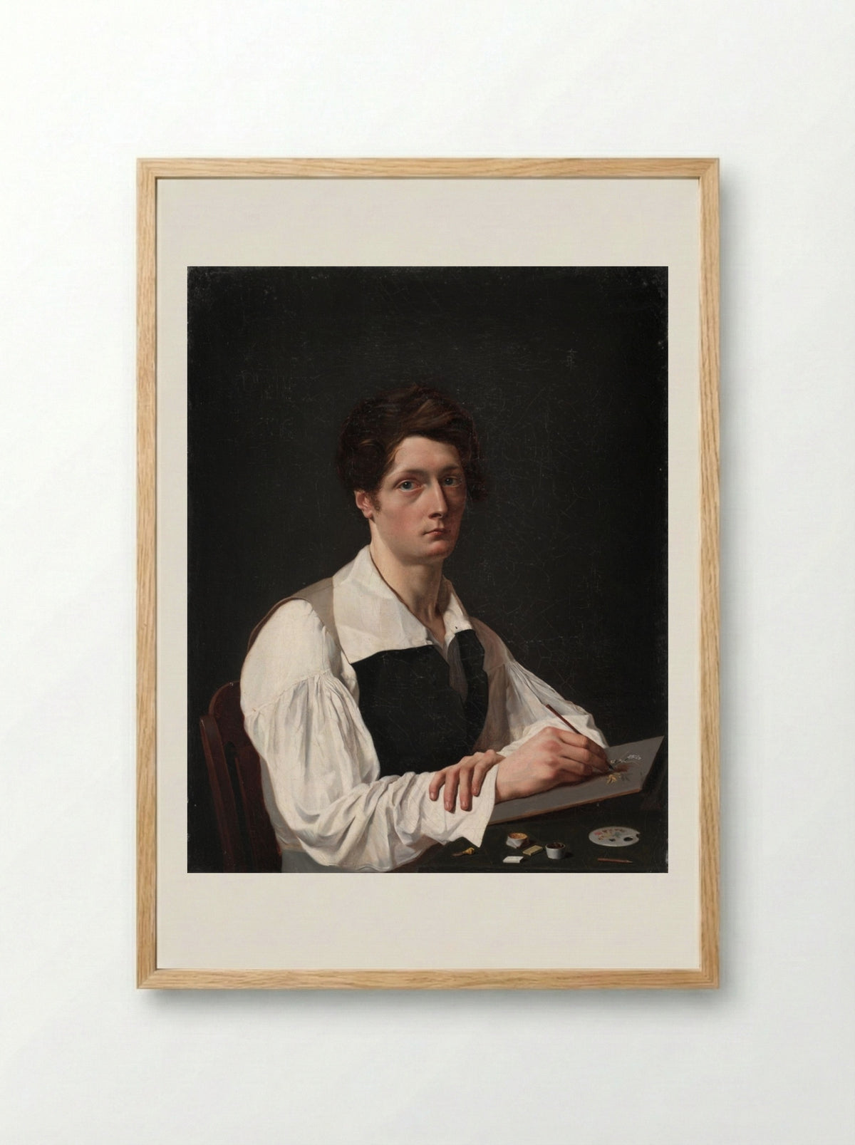 Self-Portrait - François LePage - Framed Print Wood