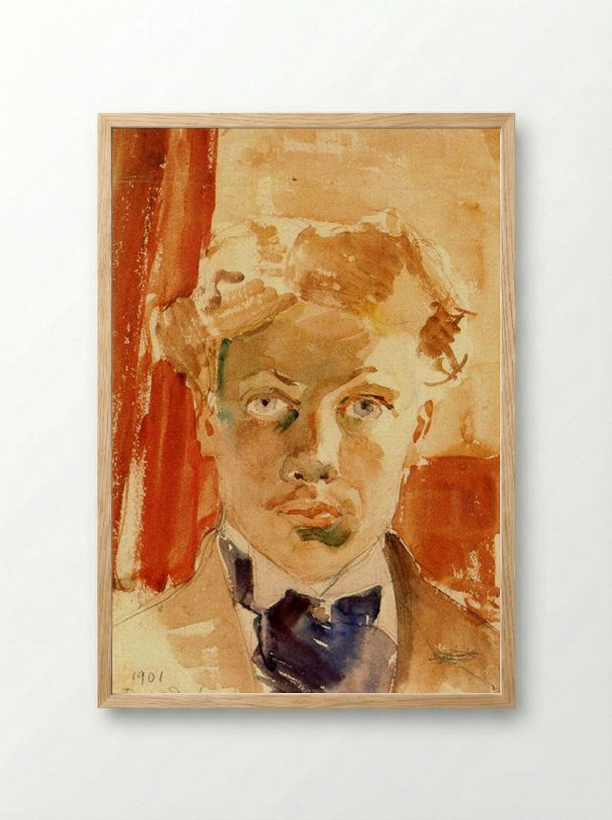 Self-Portrait - Raoul Dufy - Framed Print Wood