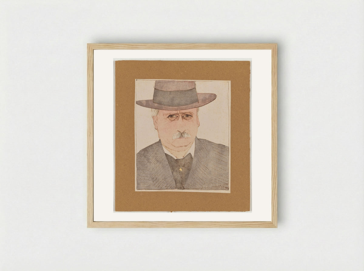 Self Portrait - Samuel Jessurun de Mesquita - Framed Print Wood