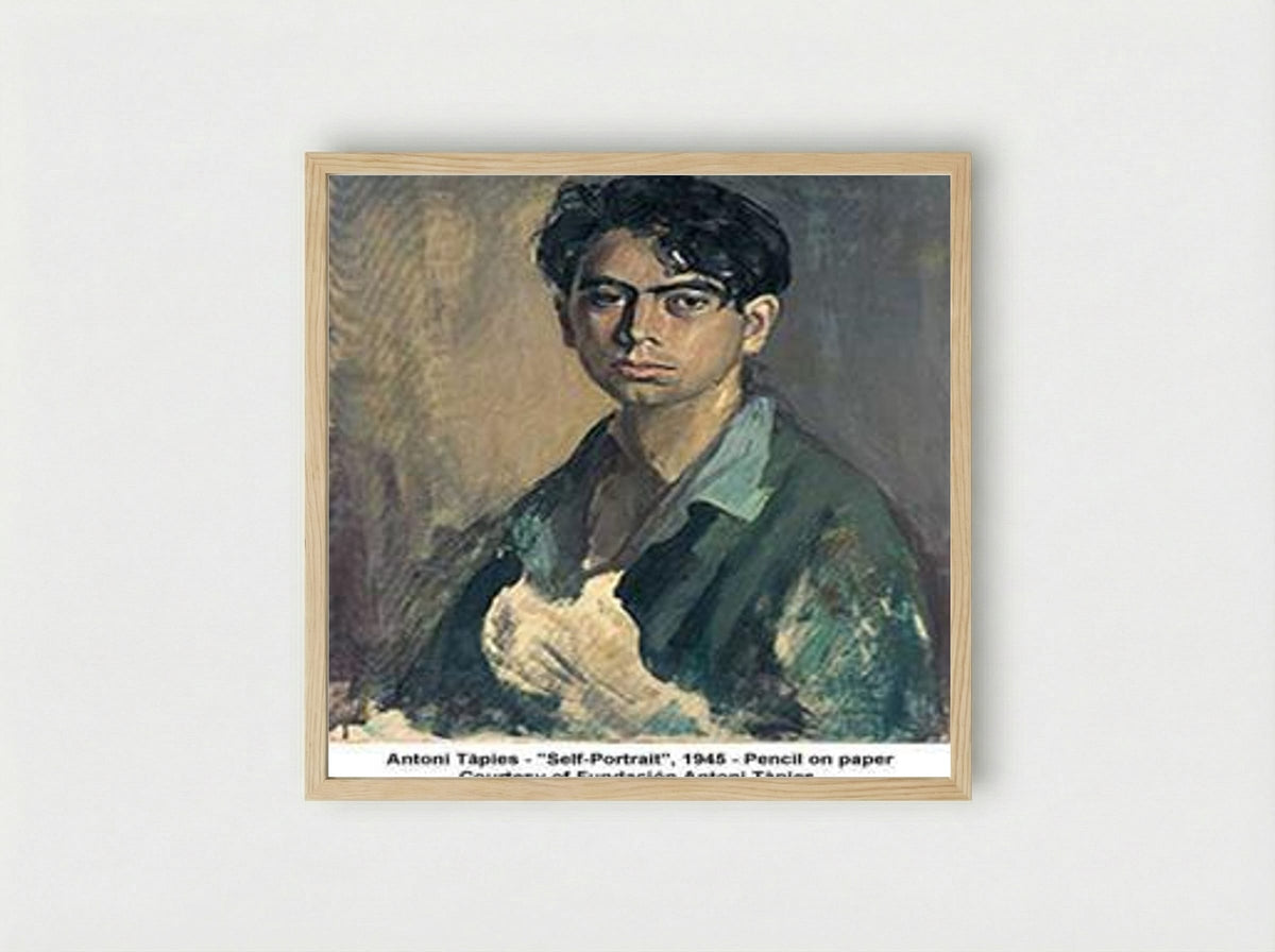 Self-Portrait - Antoni Tàpies - Framed Print Wood