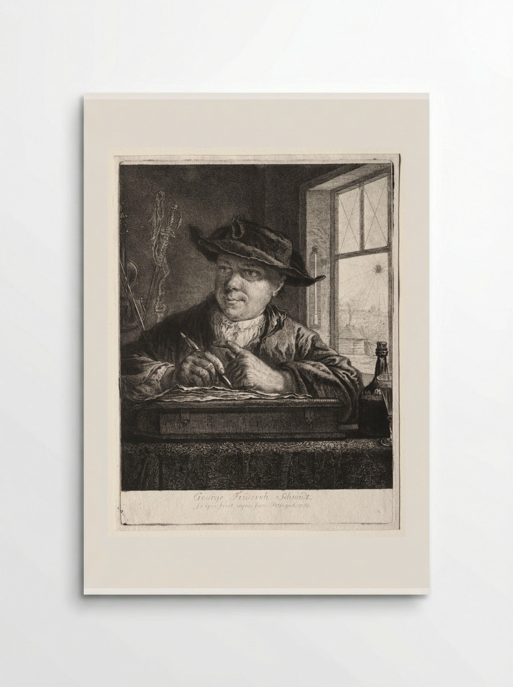 Self-Portrait - Georg Friedrich Schmidt - Poster