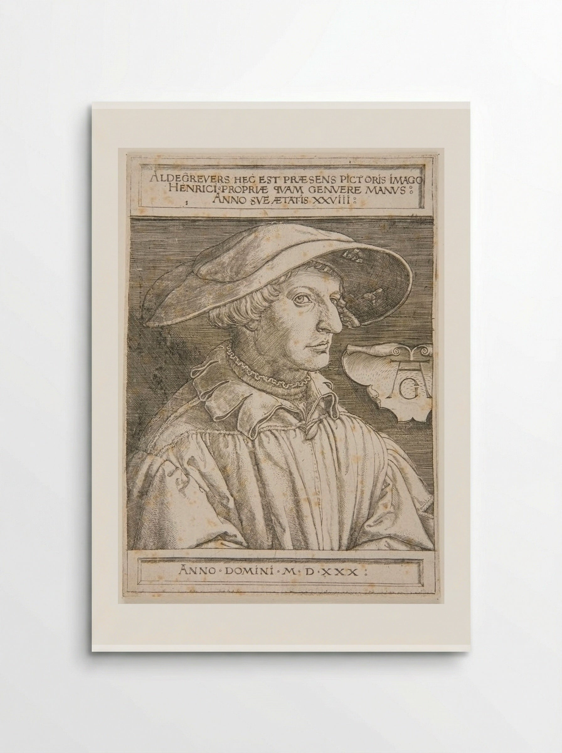 Self-Portrait - Heinrich Aldegrever - Poster