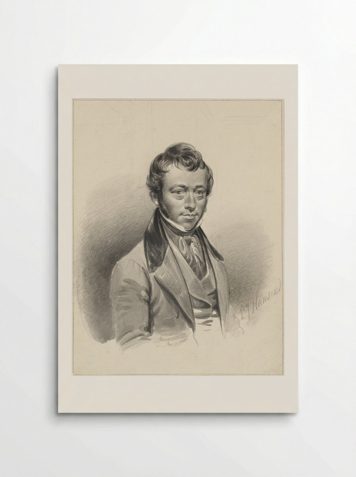 Self-Portrait - Lambertus Johannes Hansen - Poster