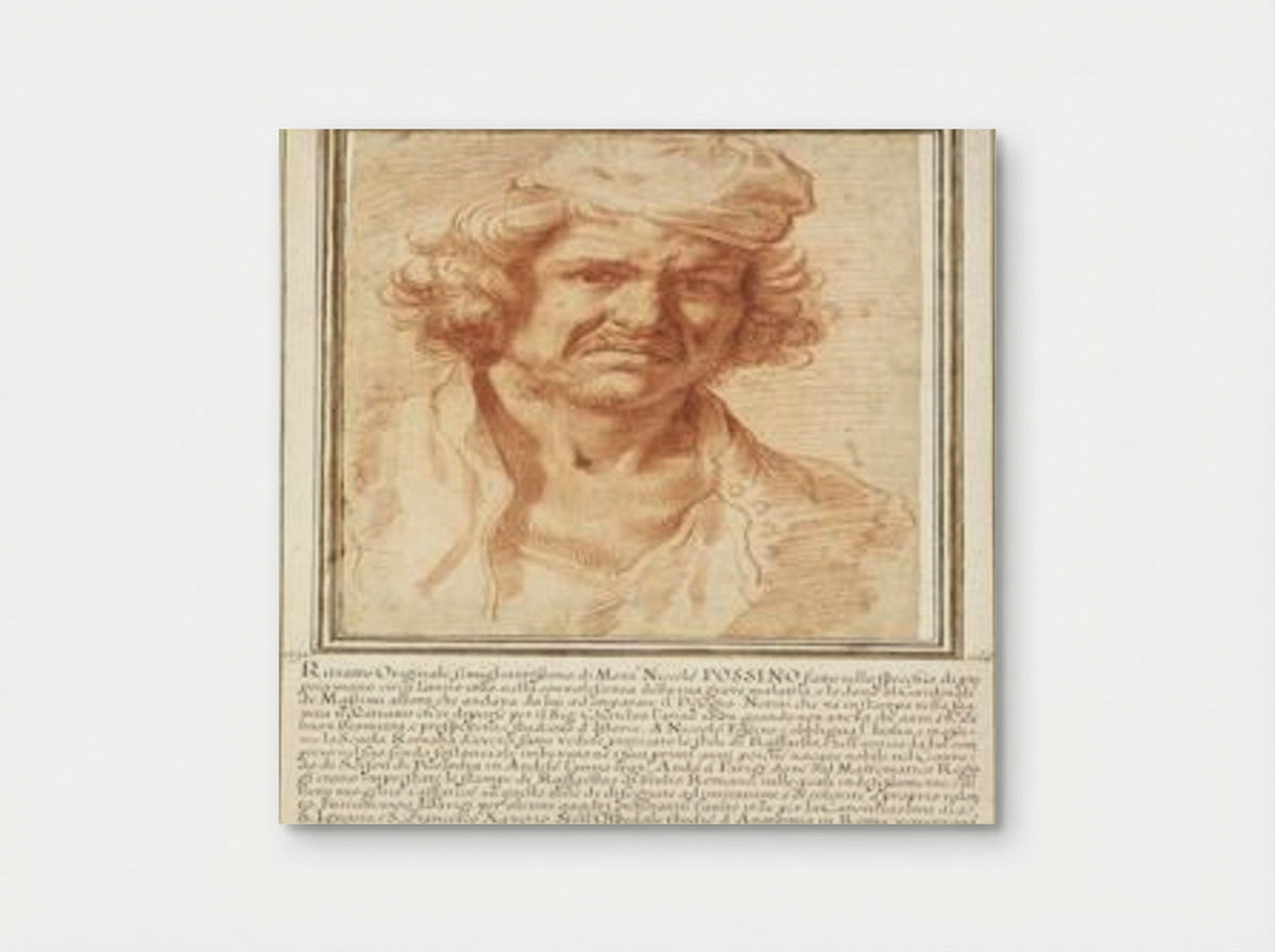 Self-portrait (Red Chalk Drawing) - Nicolas Poussin - Poster