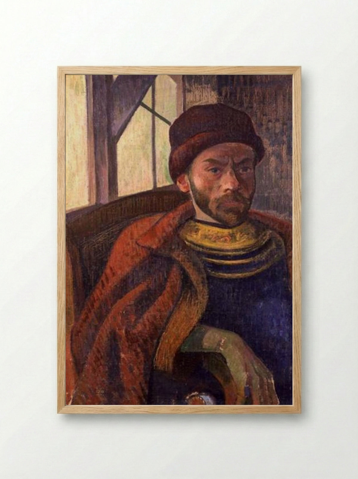 Self-portrait in Breton Costume - Meijer de Haan - Framed Print Wood