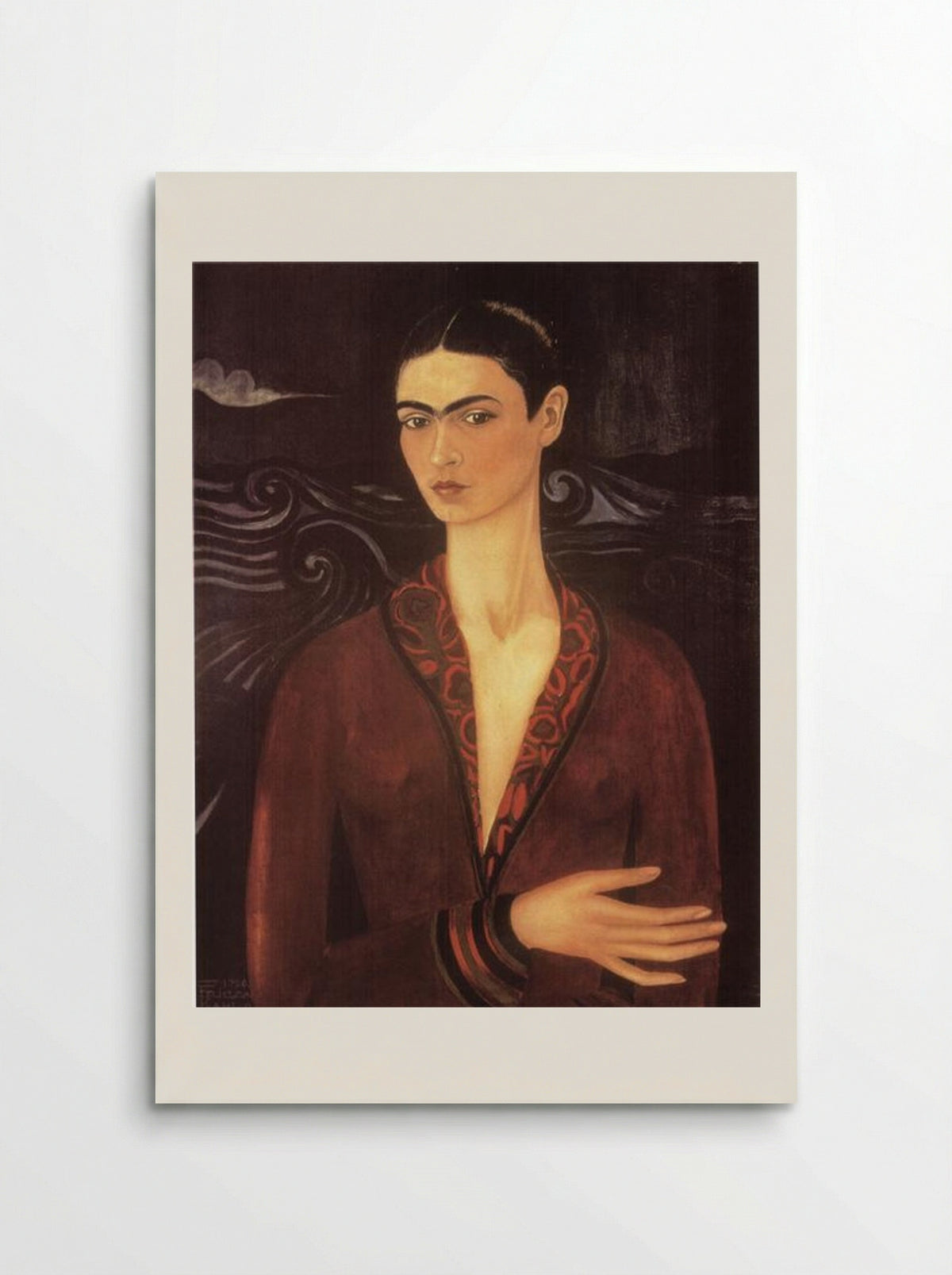 Self-portrait in a Velvet Dress - Frida Kahlo - Poster