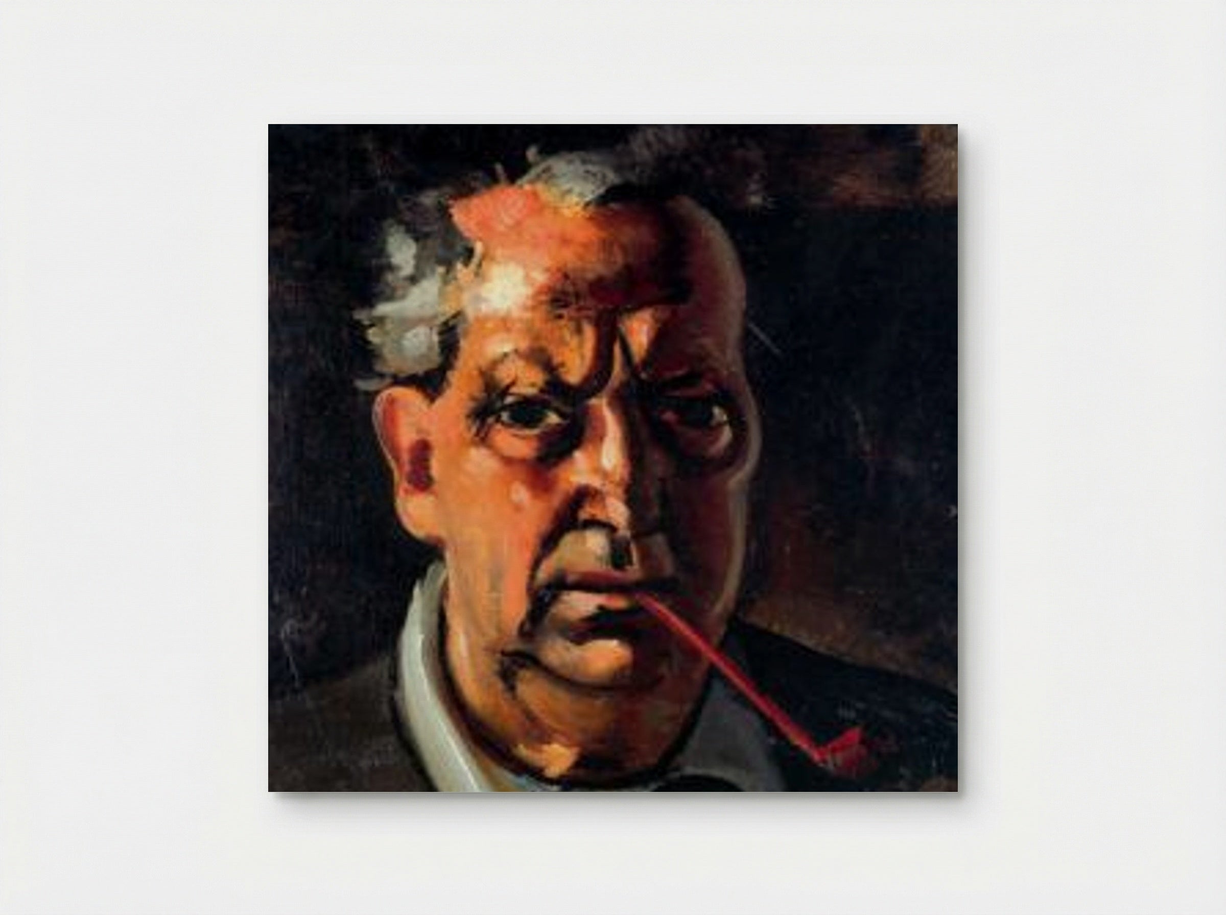 Self-portrait with a pipe - André Derain - Poster