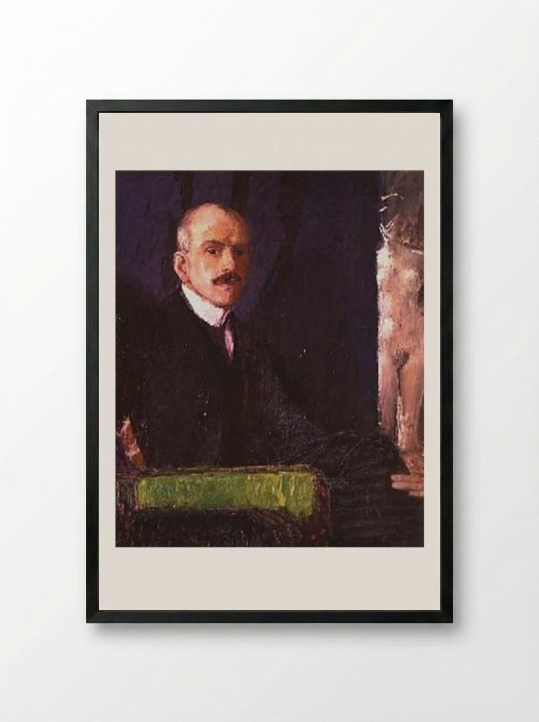 Self-portrait - Max Kurzweil - Framed Print Black