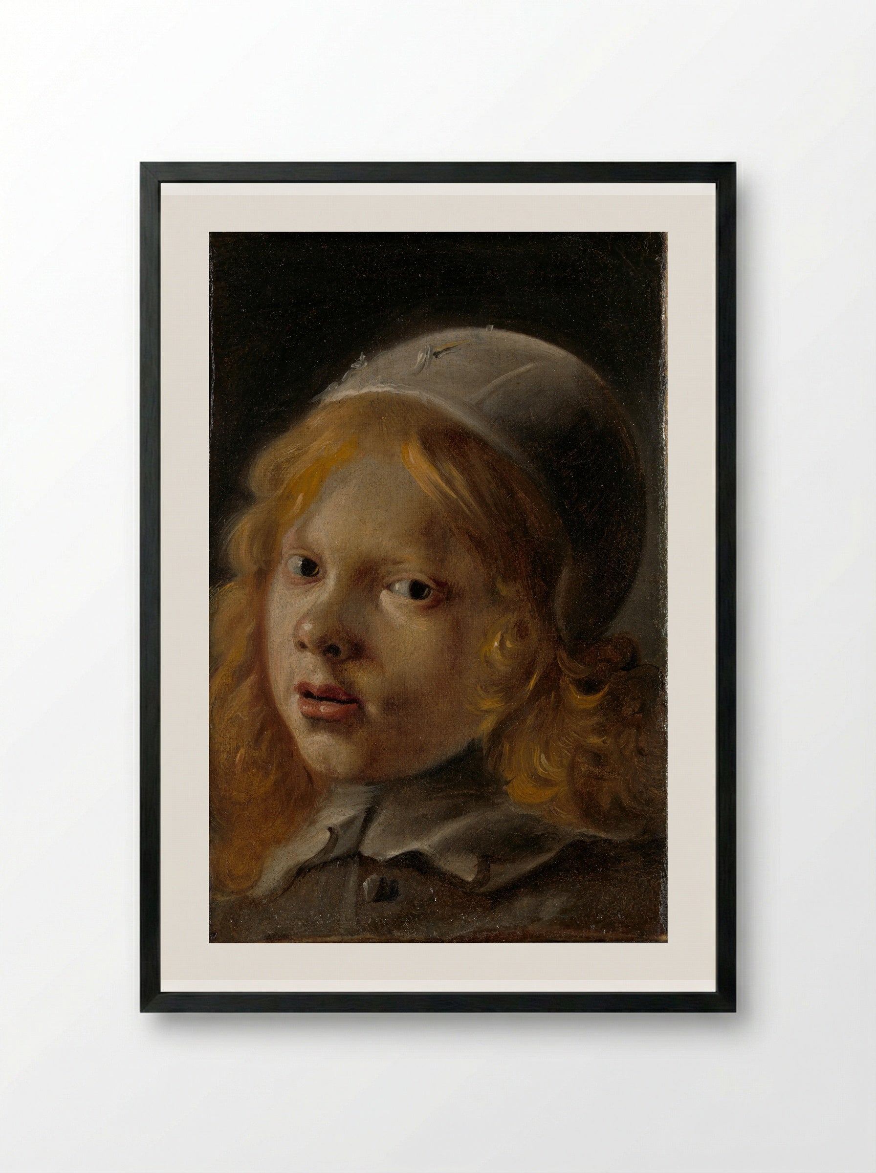 Self-portrait - Moses ter Borch - Framed Print Black