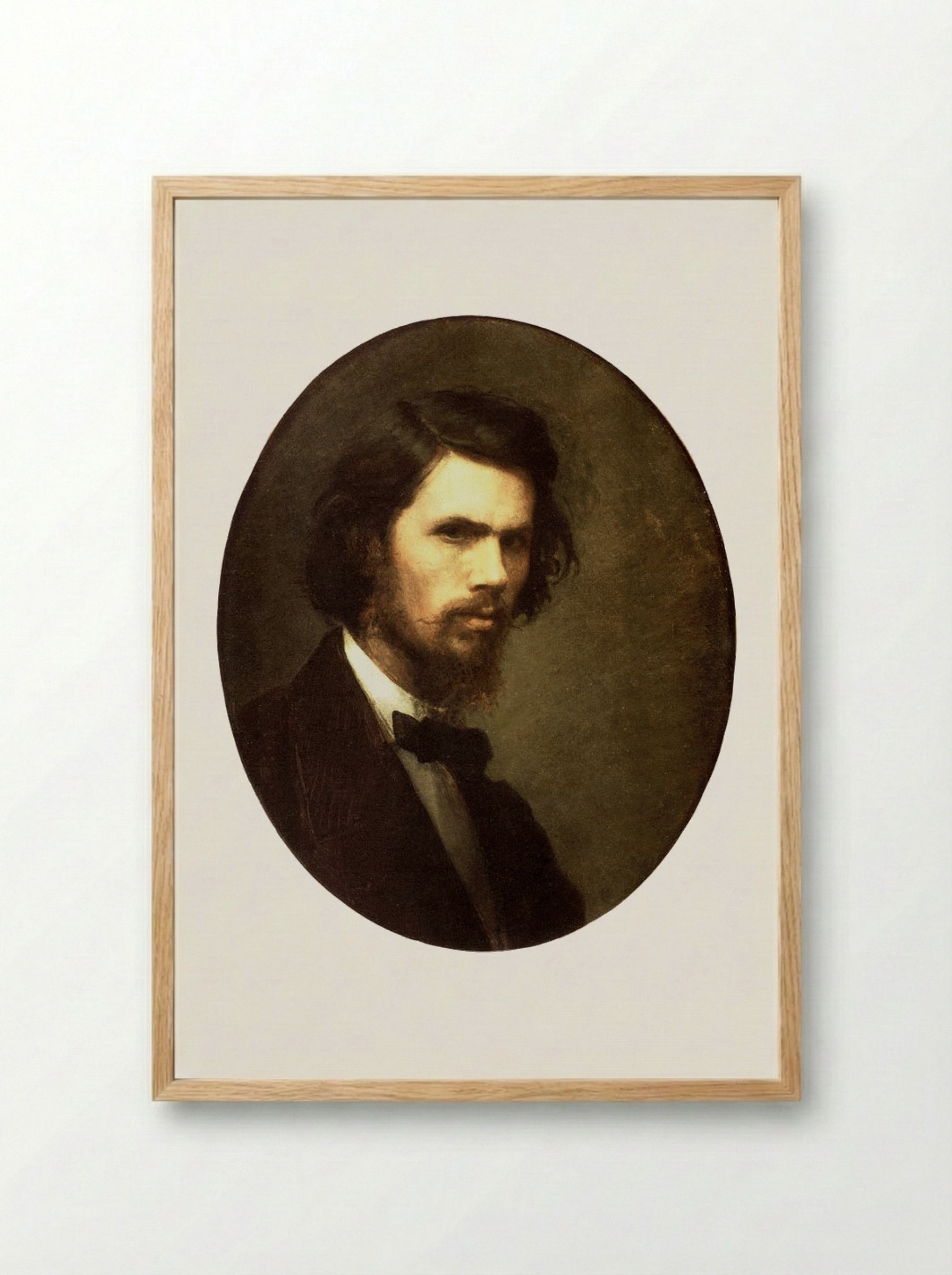 Self-portrait - Ivan Kramskoy - Framed Print Wood