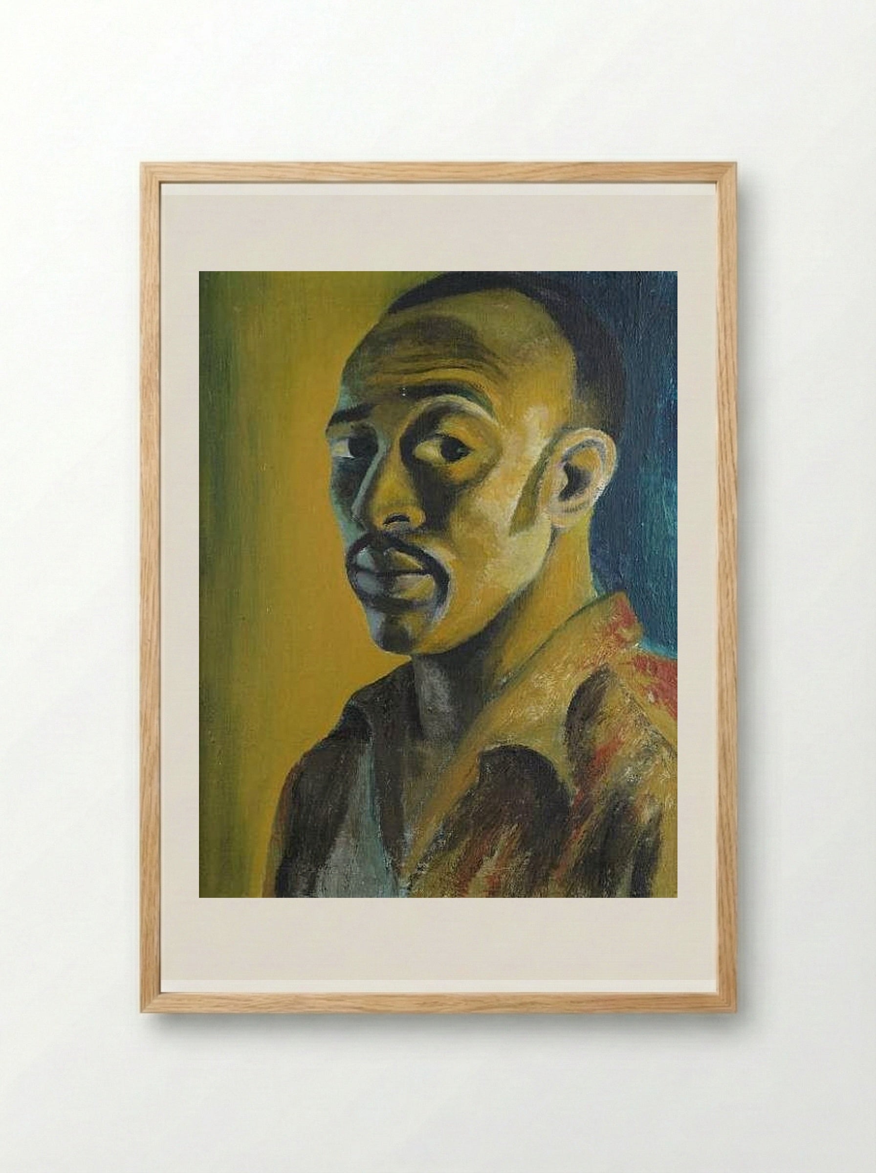 Self-portrait - Gerard Sekoto - Framed Print Wood