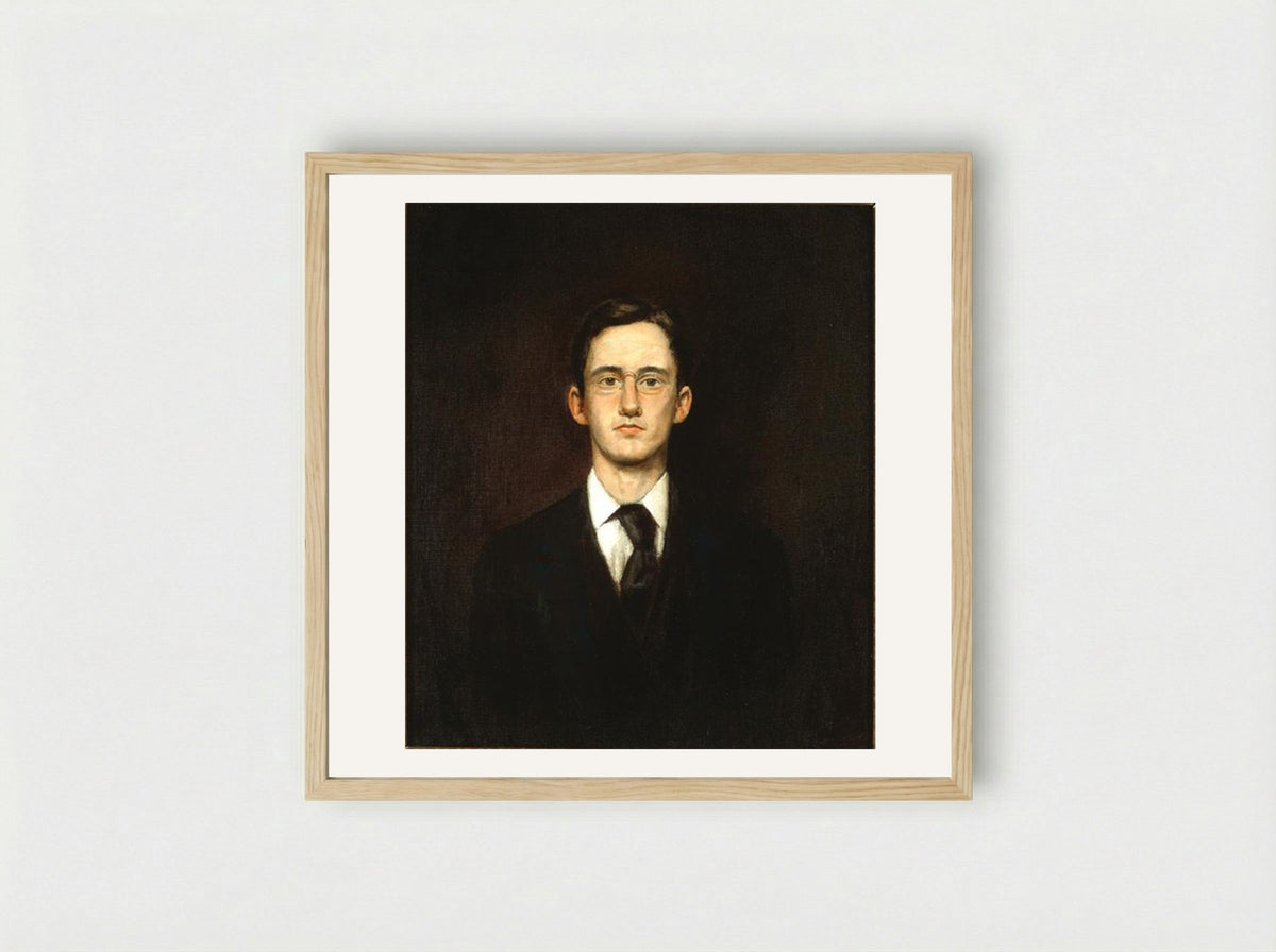 Self-portrait - John French Sloan - Framed Print Wood