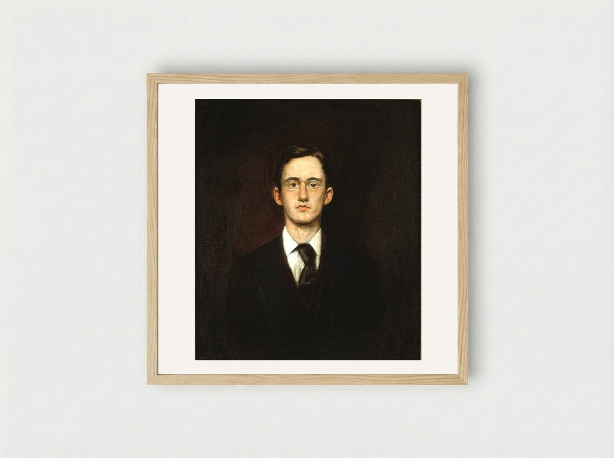 Self-portrait - John French Sloan - Framed Print Wood