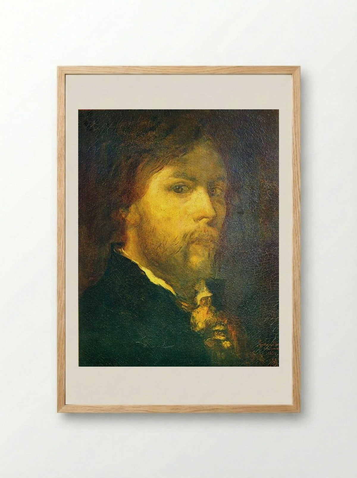 Self-portrait - Gustave Moreau - Framed Print Wood