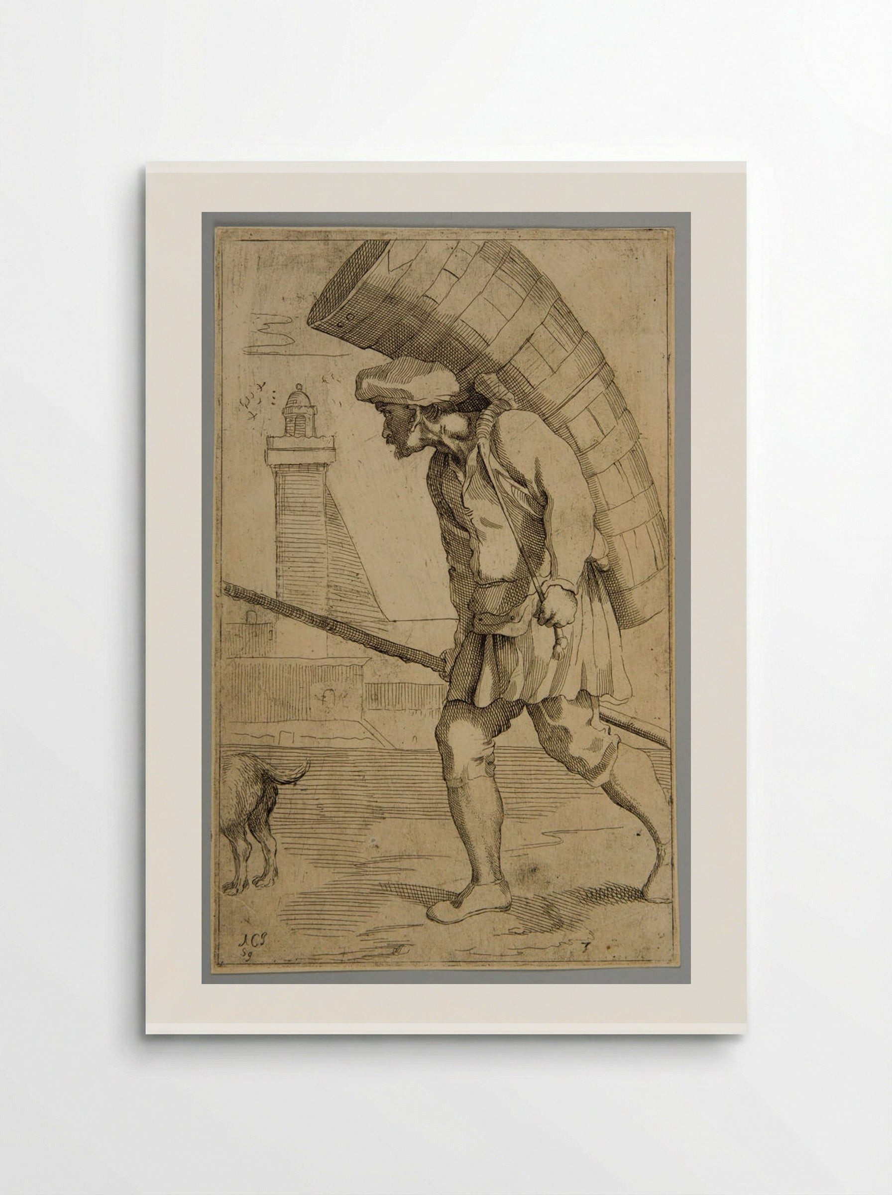 Seller of Measures of Wine (Plate 3) - Simon Guillain - Poster