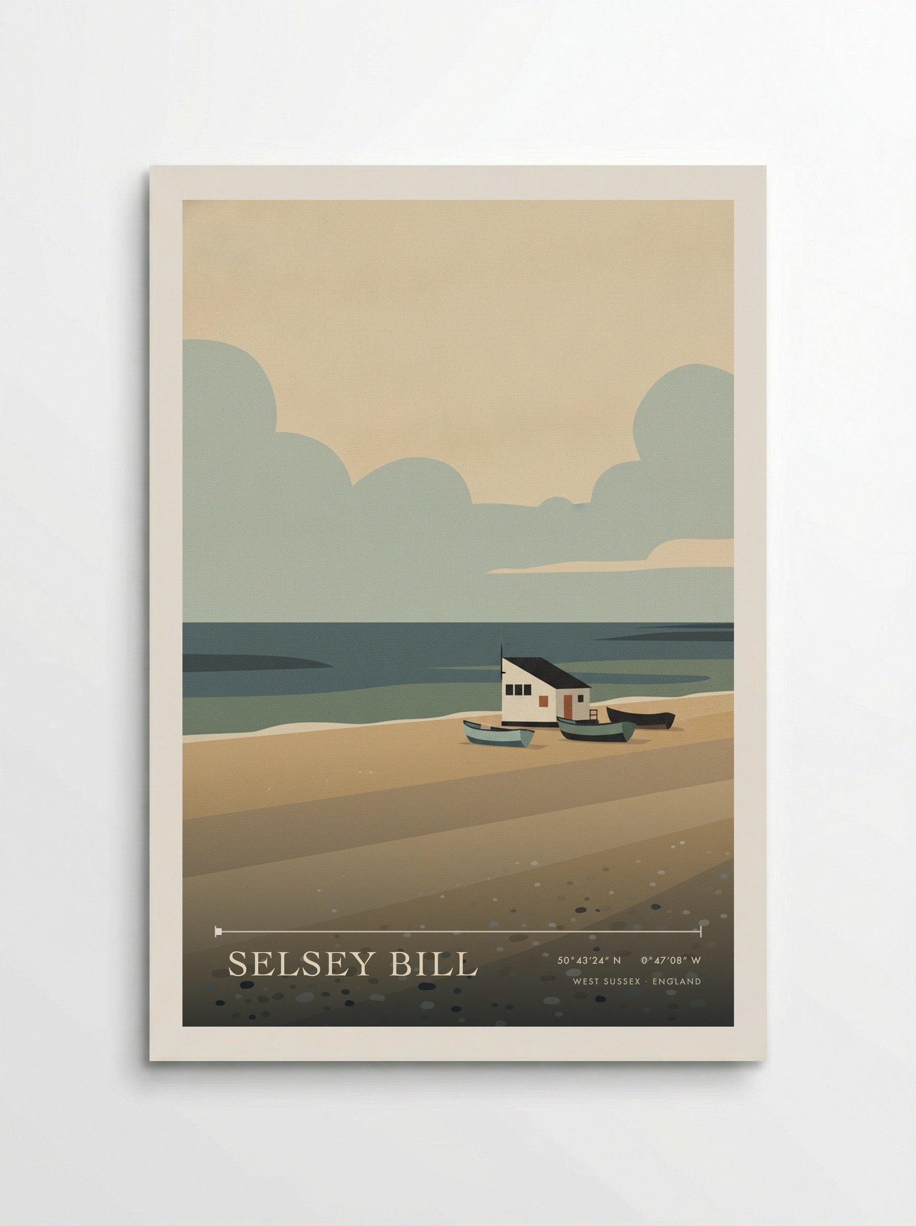 Selsey Bill West Sussex England Travel Poster - Poster