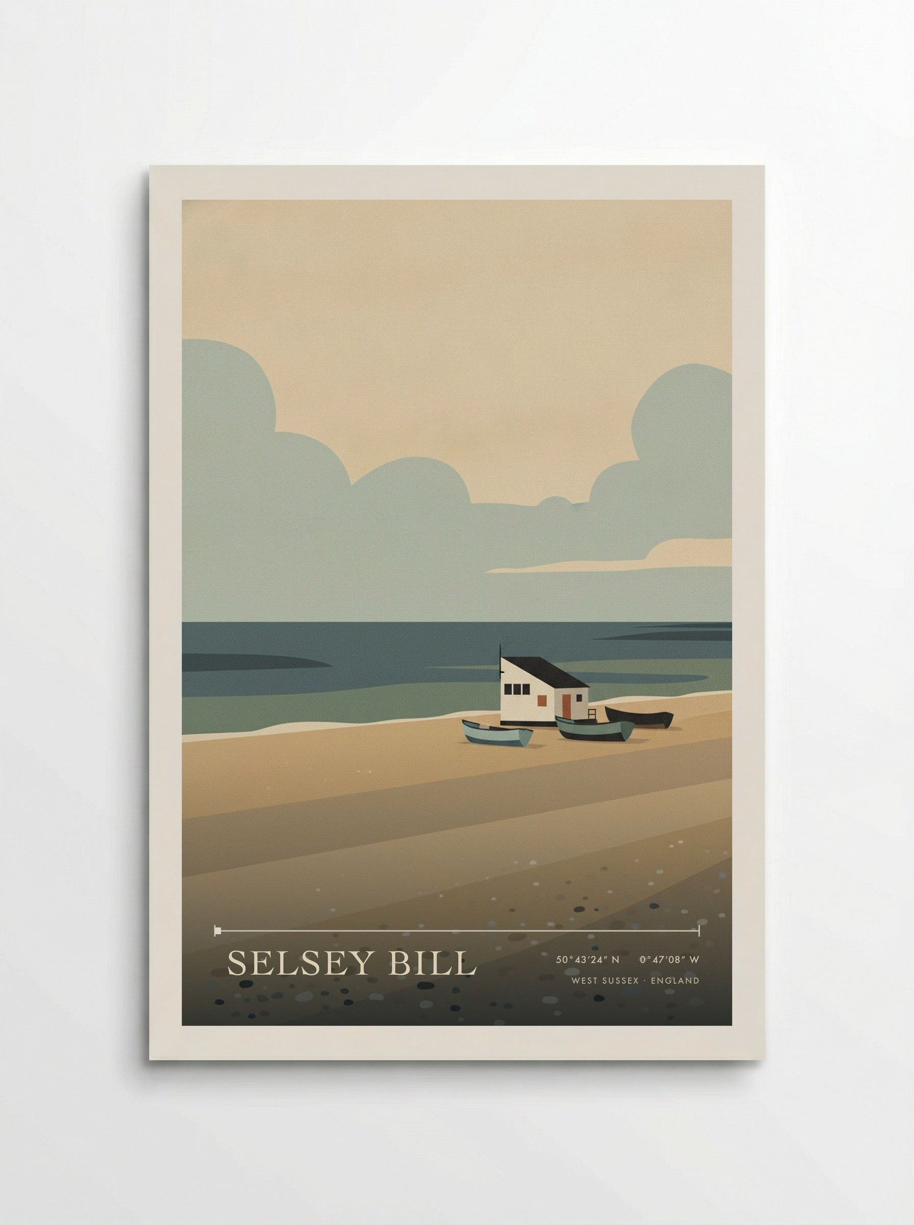 Selsey Bill West Sussex England Travel Poster - Poster
