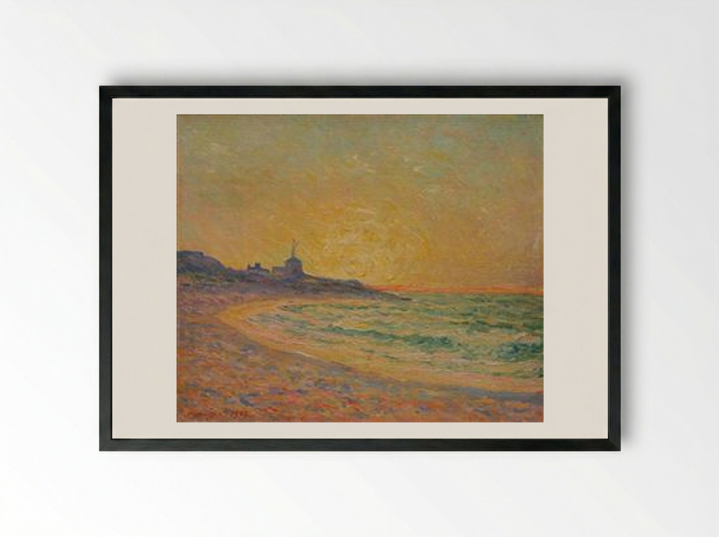 Semaphore of the Beg-Meil, Brittany - Maxime Maufra - Framed Print Black