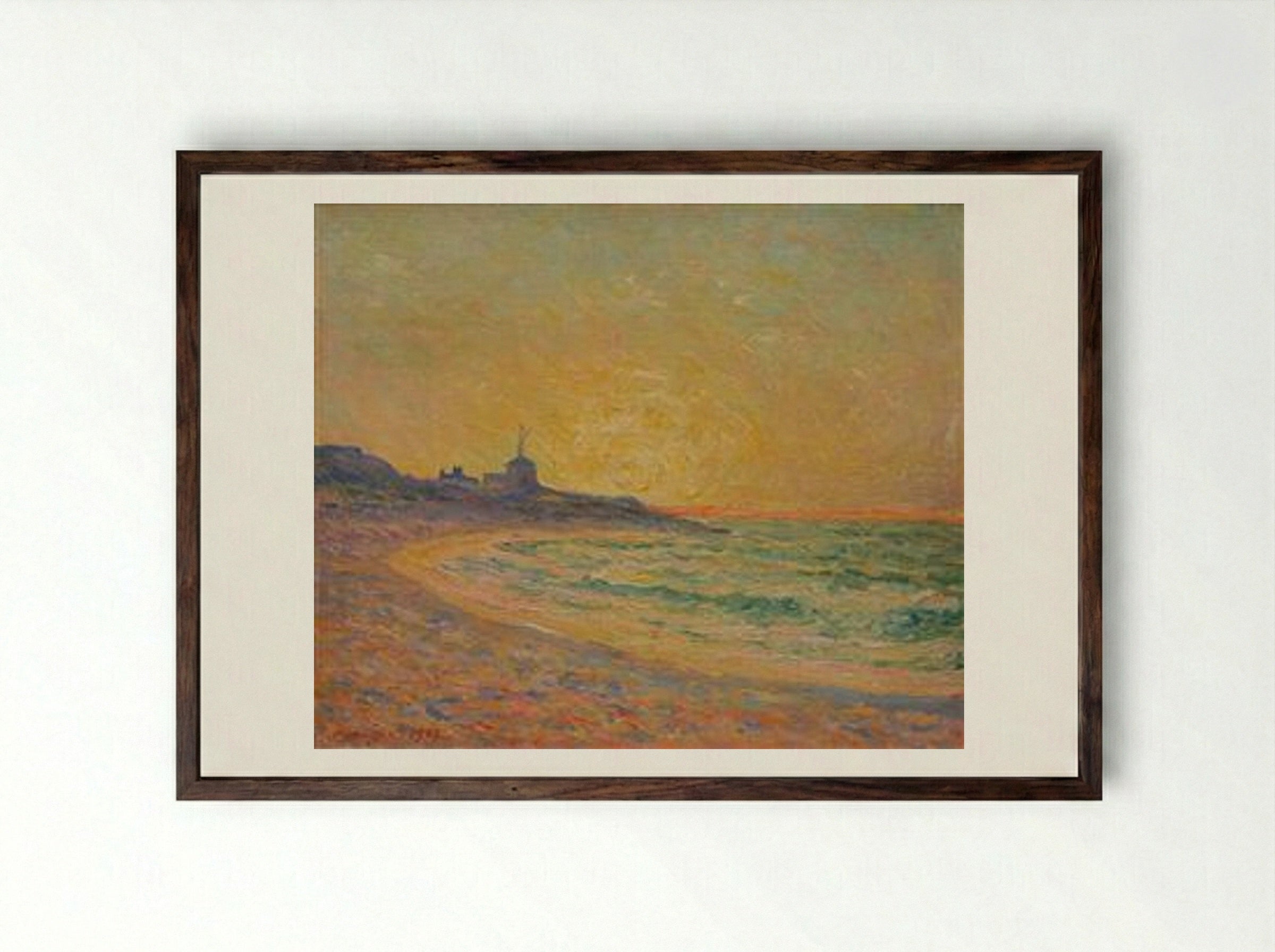 Semaphore of the Beg-Meil, Brittany - Maxime Maufra - Framed Print Dark Wood