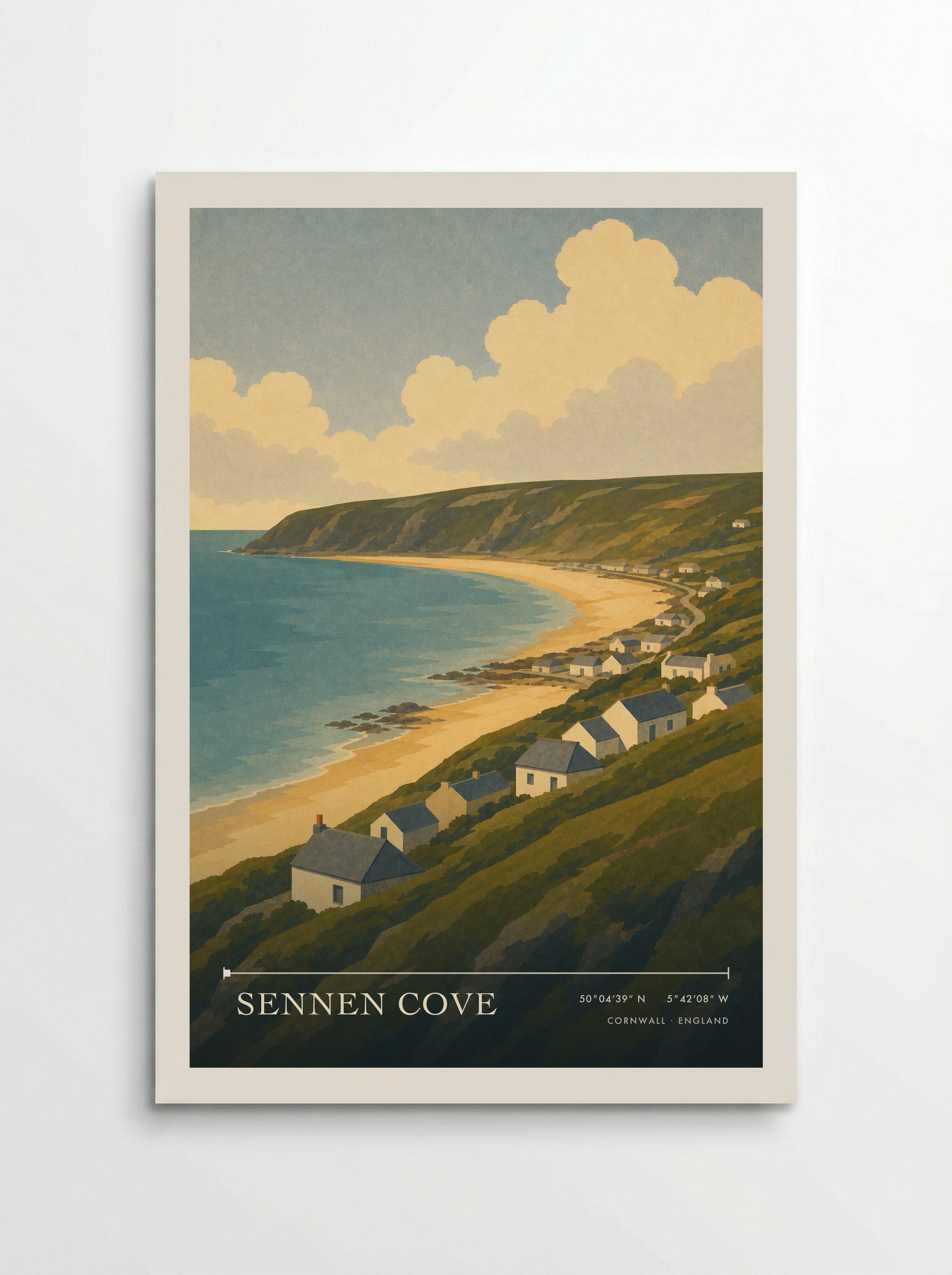 Sennen Cove Cornwall Travel Poster - Poster