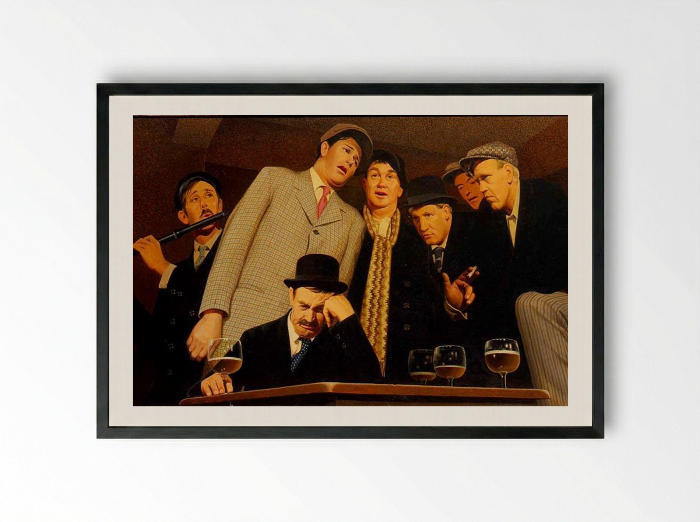 Sentimental Ballad - Grant Wood - Framed Print Black
