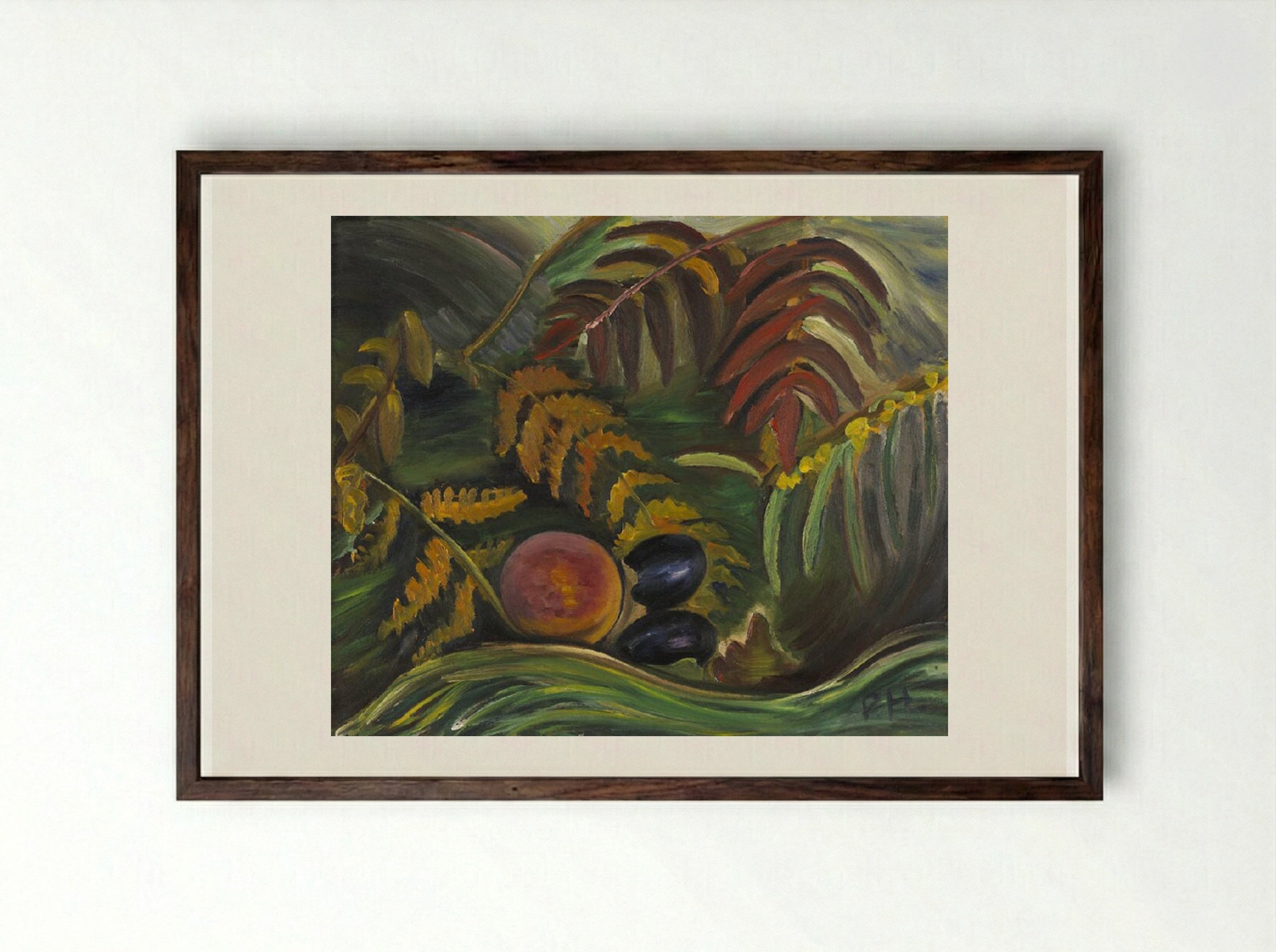 September - Prudence Heward - Framed Print Dark Wood
