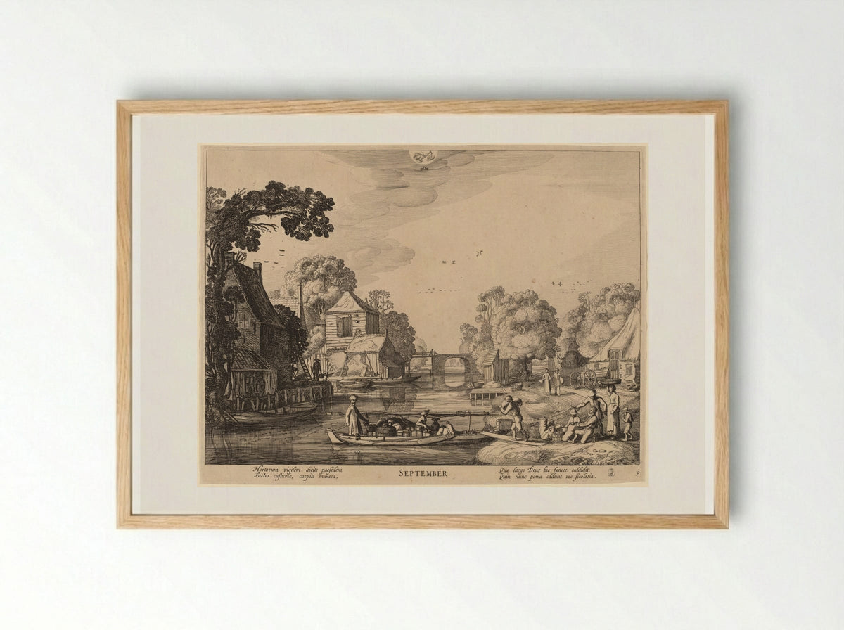 September - Jan van de Velde II - Framed Print Wood
