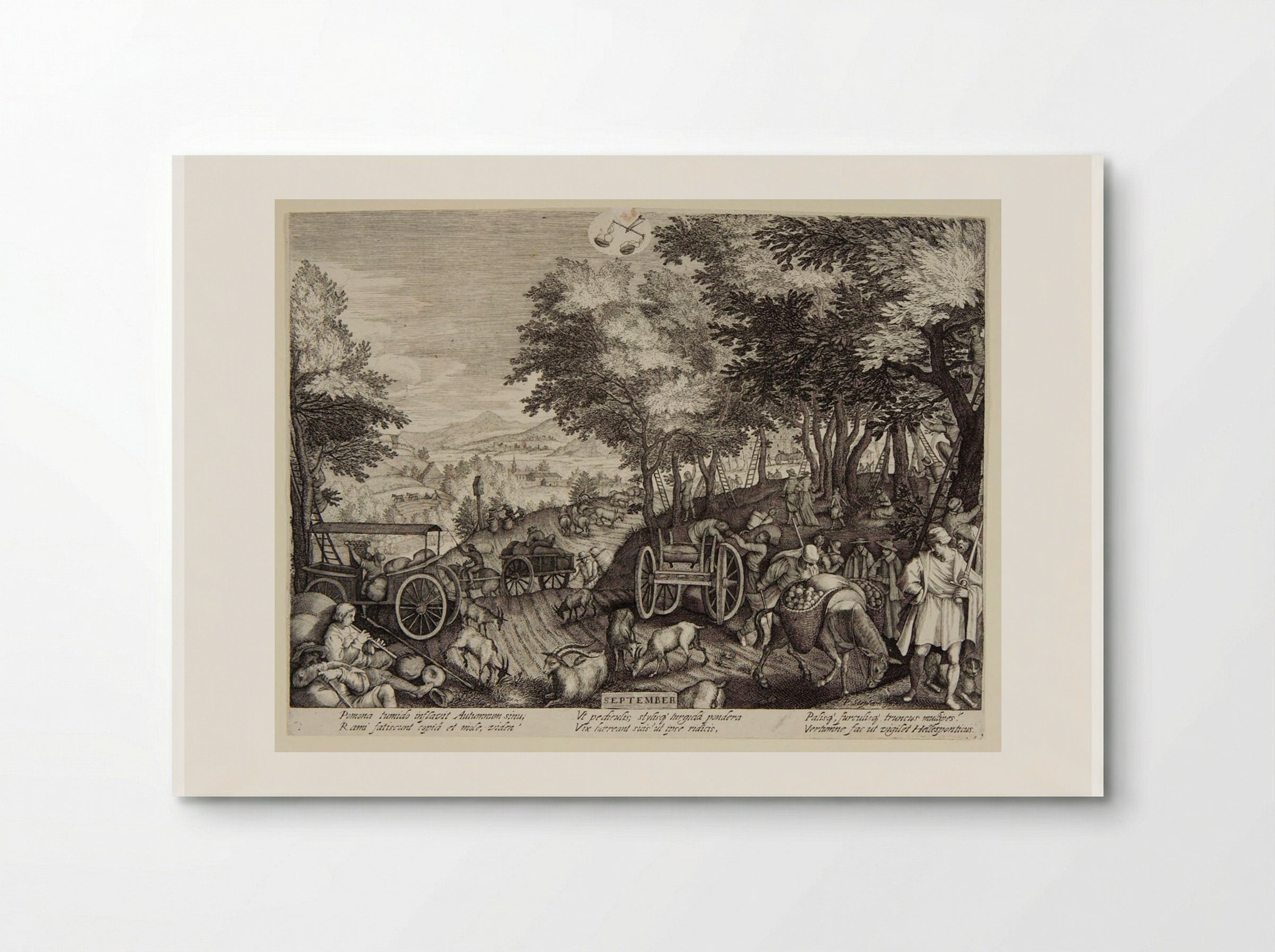 September - Aegidius Sadeler II - Poster