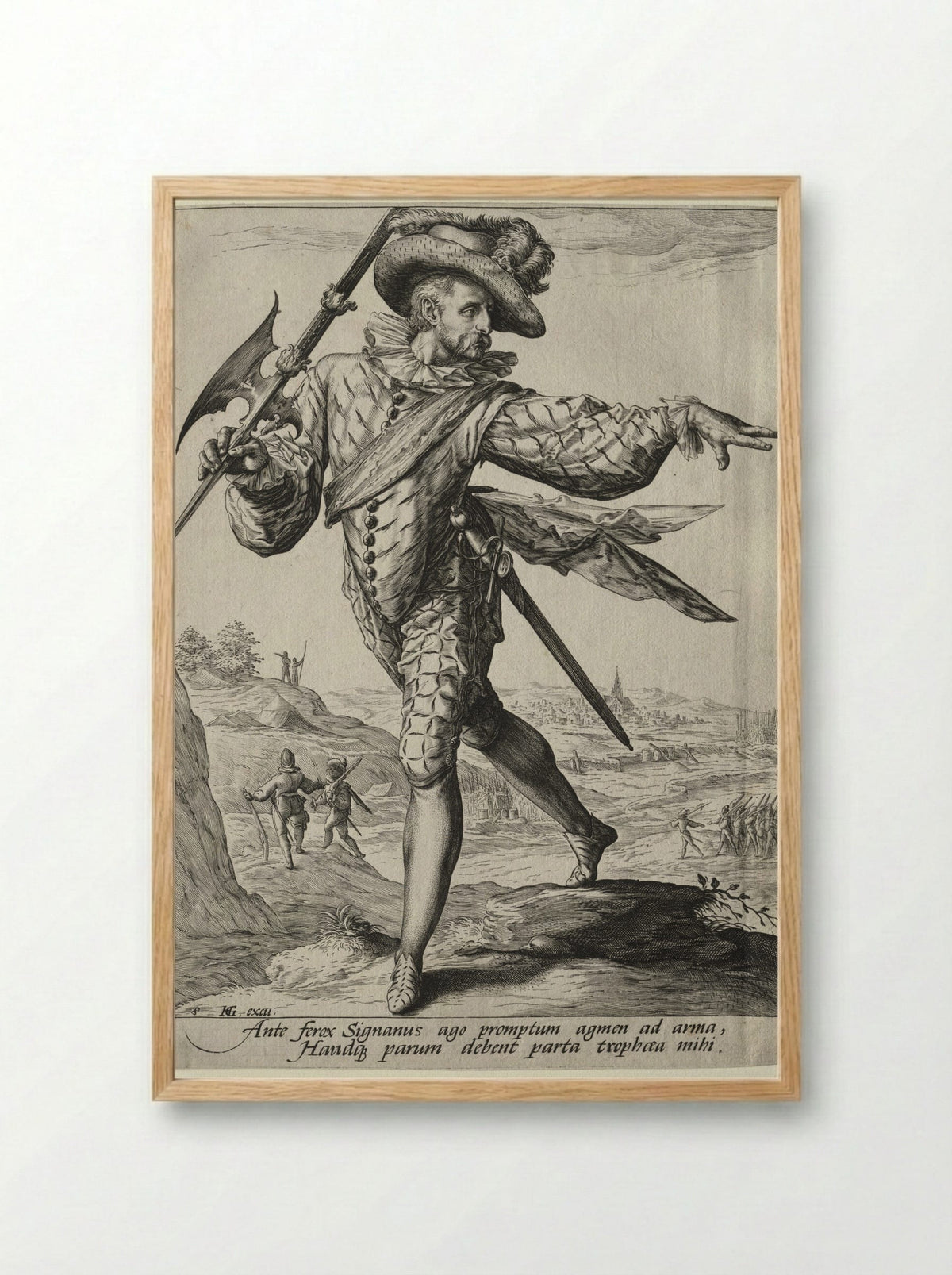 Sergeant - Jacques de Gheyn II - Framed Print Wood
