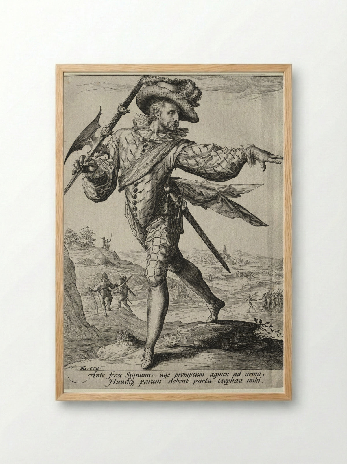 Sergeant - Jacques de Gheyn II - Framed Print Wood