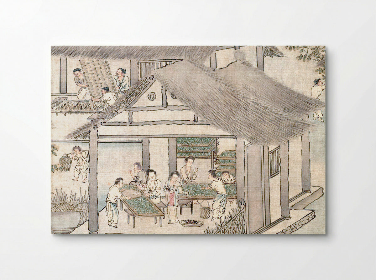 Sericulture (The Process of Making Silk) - Liang Kai - Poster