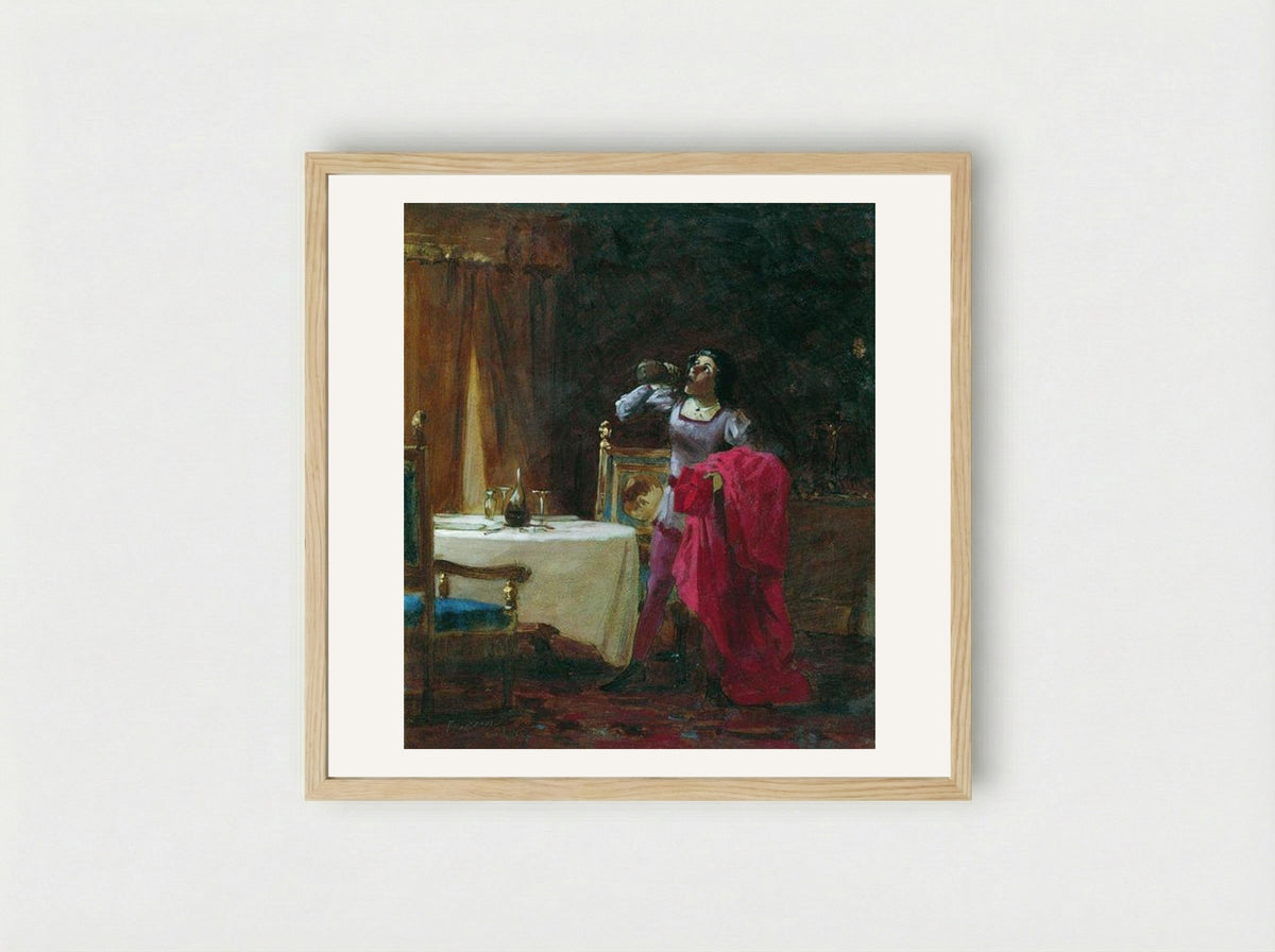Servant of Cardinal - Fyodor Bronnikov - Framed Print Wood