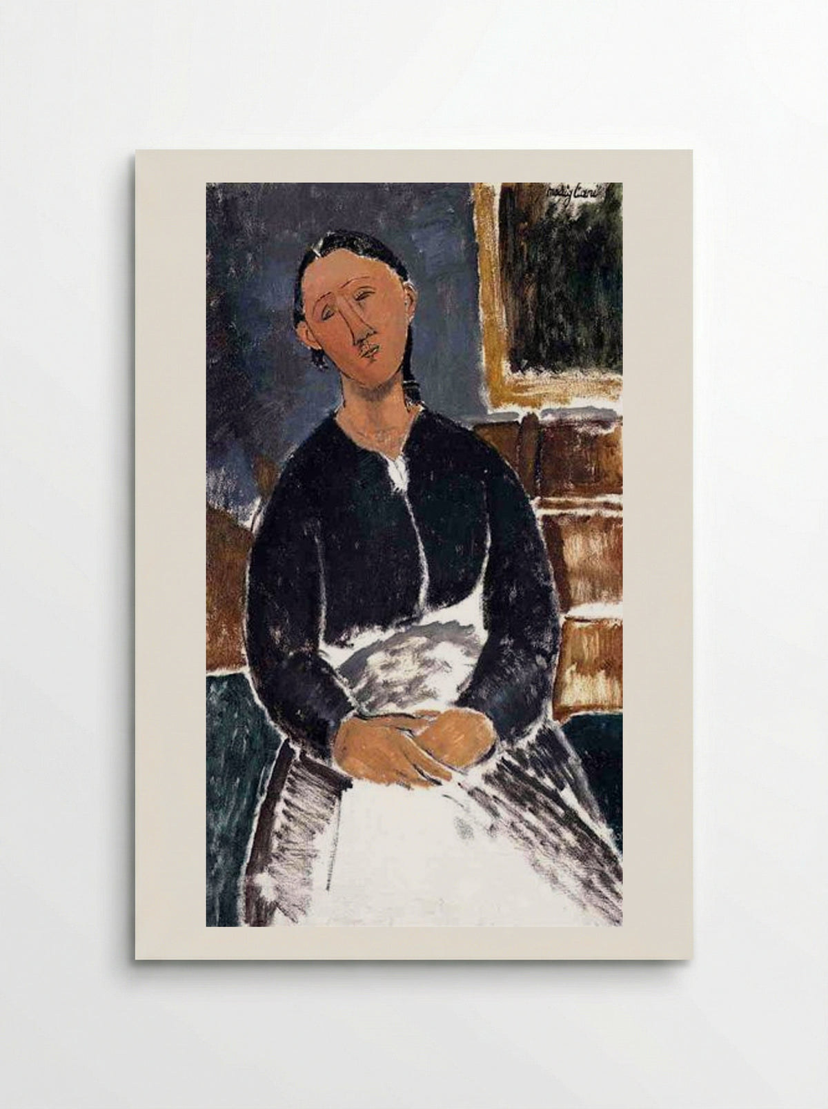 Serving Woman (La Fantesca) - Amedeo Modigliani - Poster