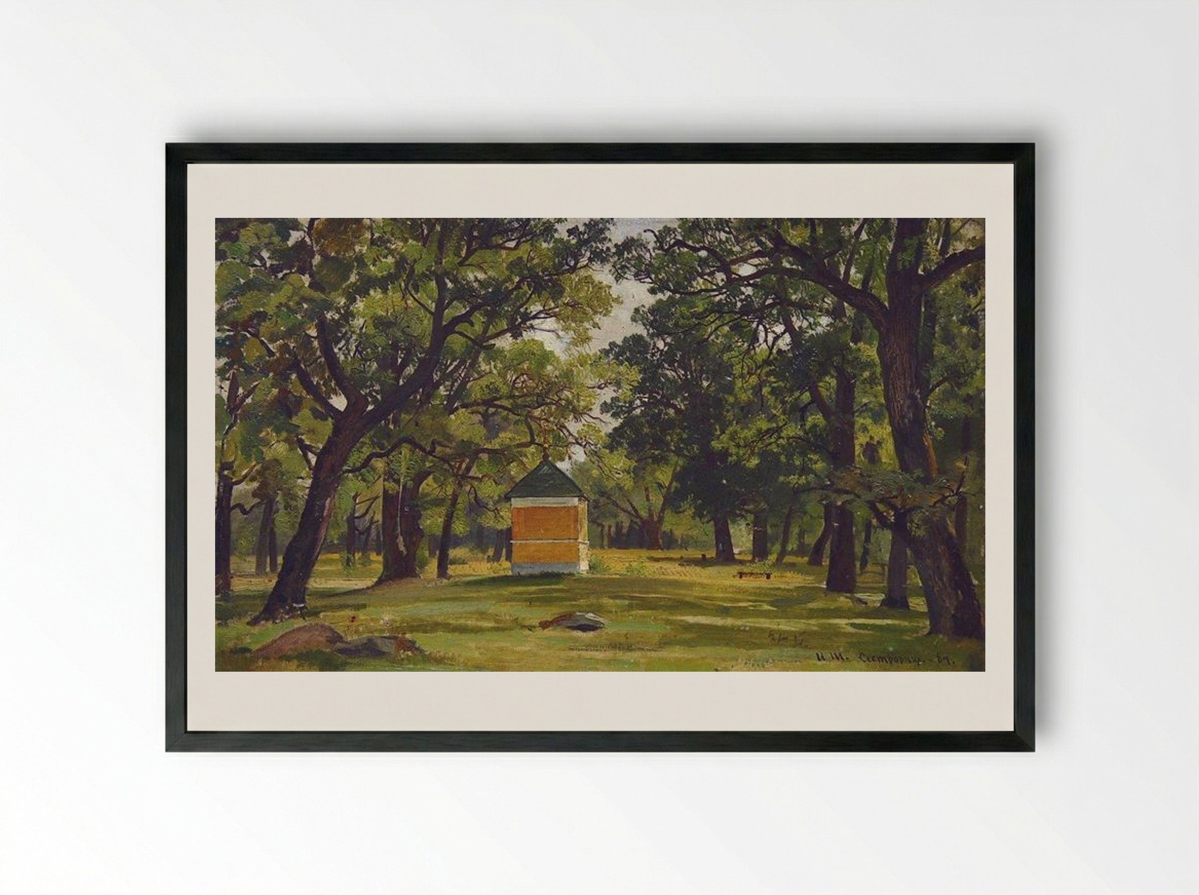 Sestroretsk - Ivan Shishkin - Framed Print Black