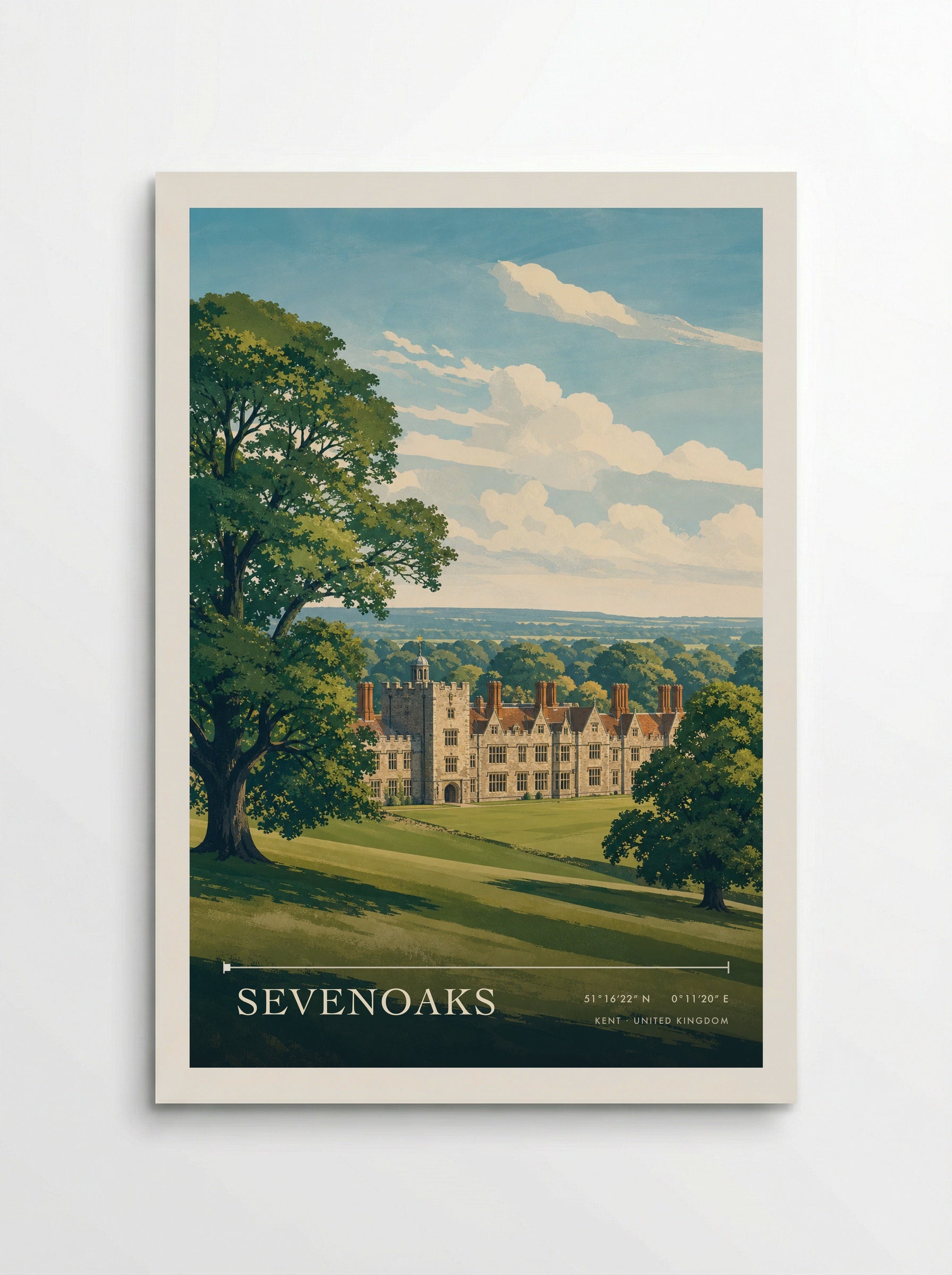 Sevenoaks Kent United Kingdom Travel Poster - Poster