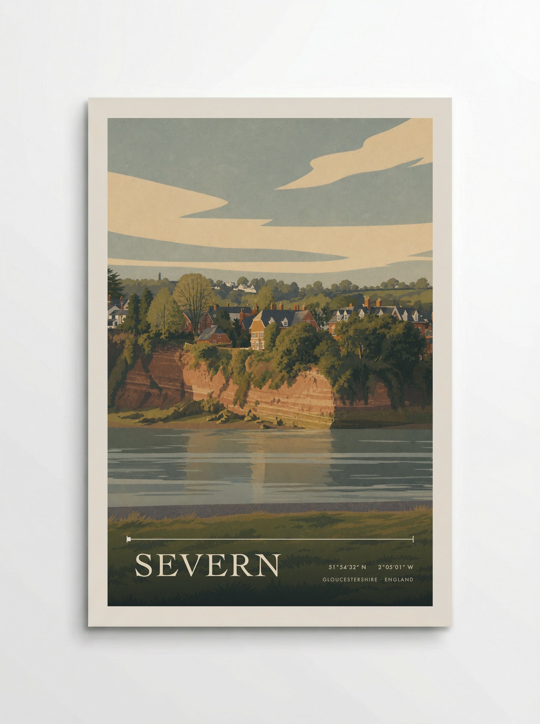 Severn Gloucestershire England Travel Poster - Poster