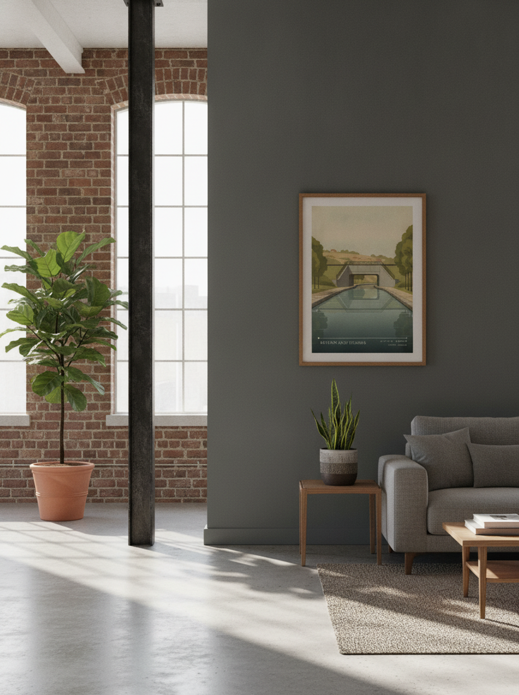 Severn and Thames Bristol England Travel Poster - Lifestyle
