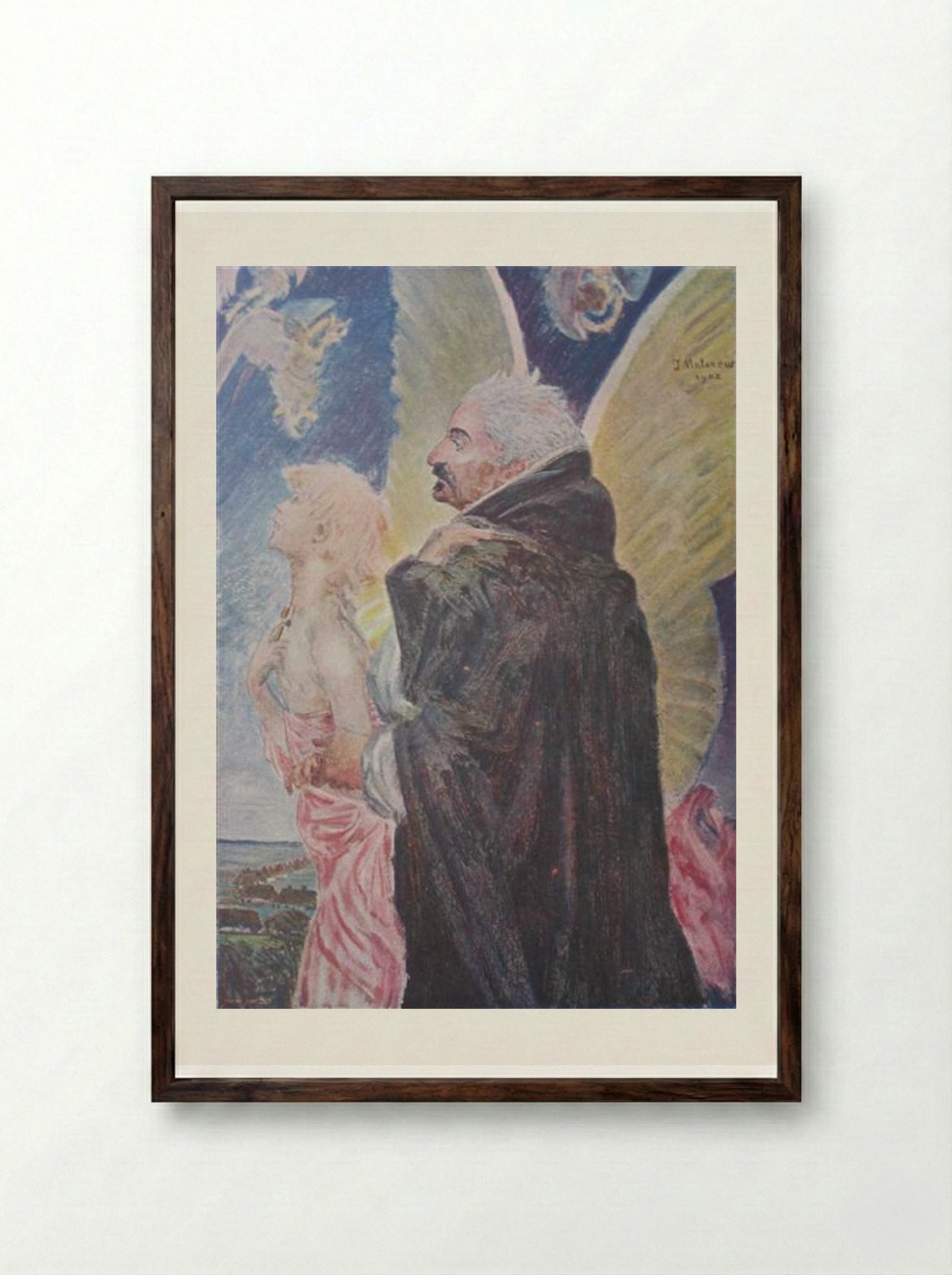 Severus - Jacek Malczewski - Framed Print Dark Wood