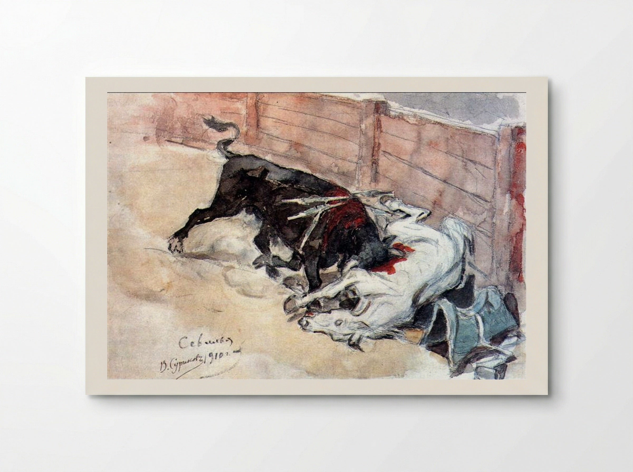 Seville. The Bullfight - Vasily Surikov - Poster
