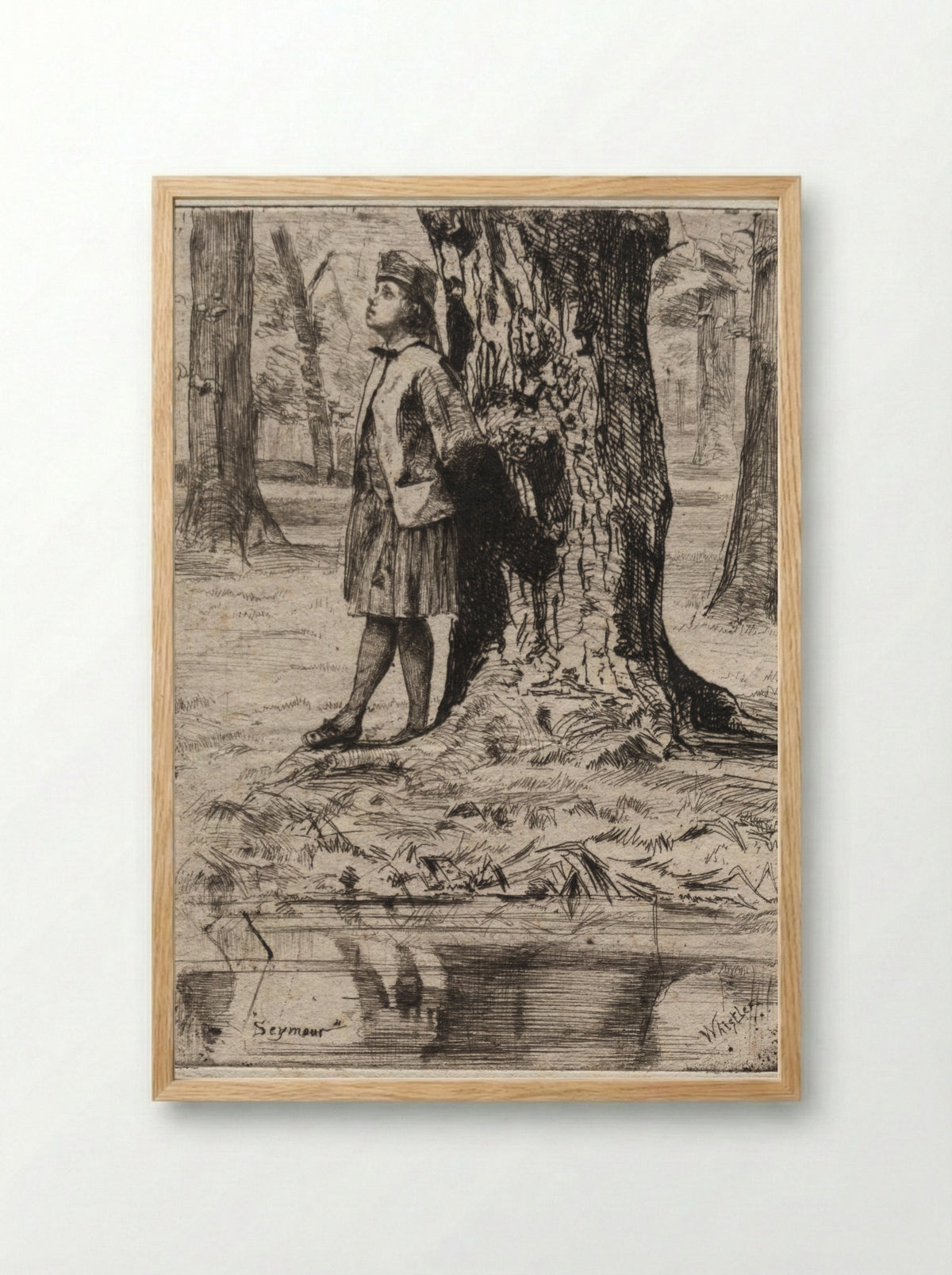 Seymour - James McNeill Whistler - Framed Print Wood