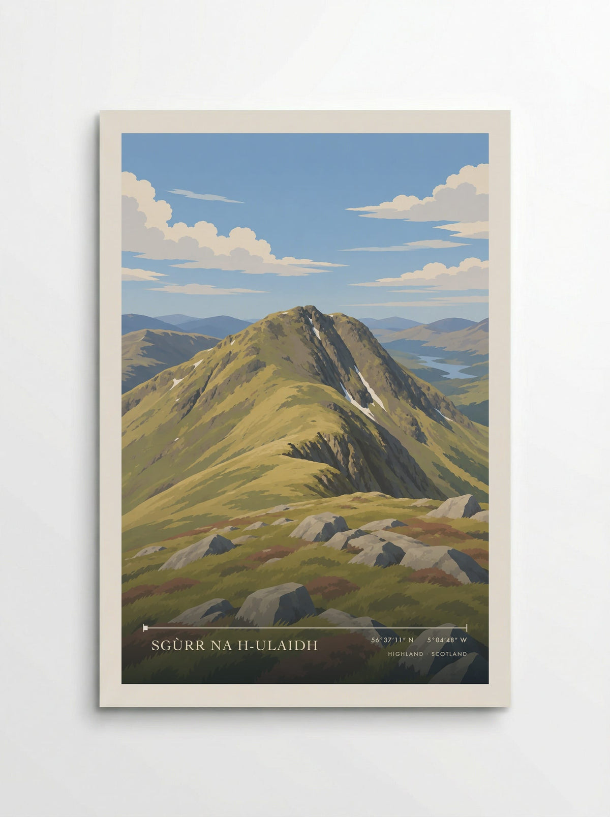 Sgùrr na h-Ulaidh, Highland | Travel Poster - Poster