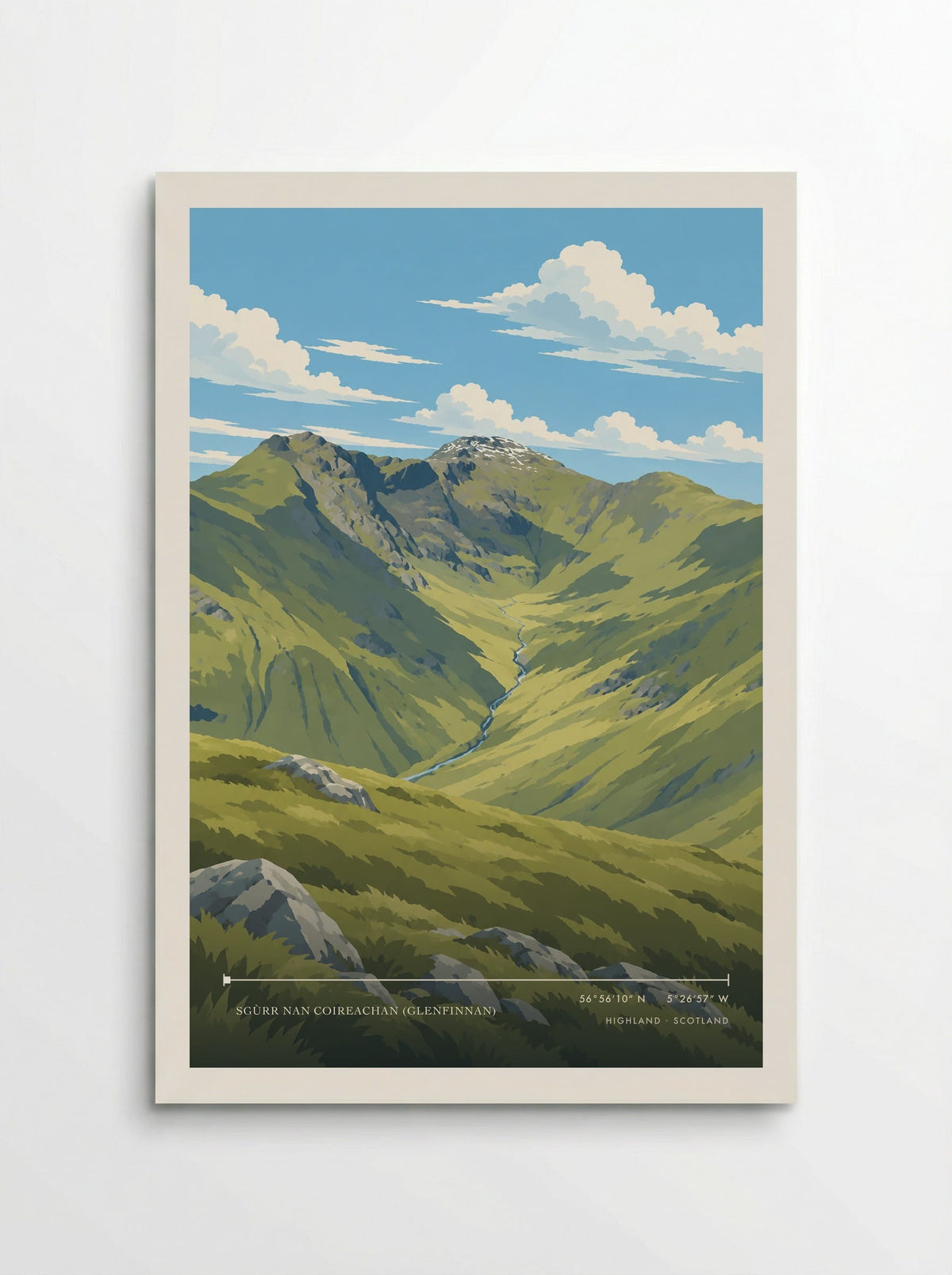 Sgùrr nan Coireachan (Glenfinnan), Highland | Travel Poster - Poster