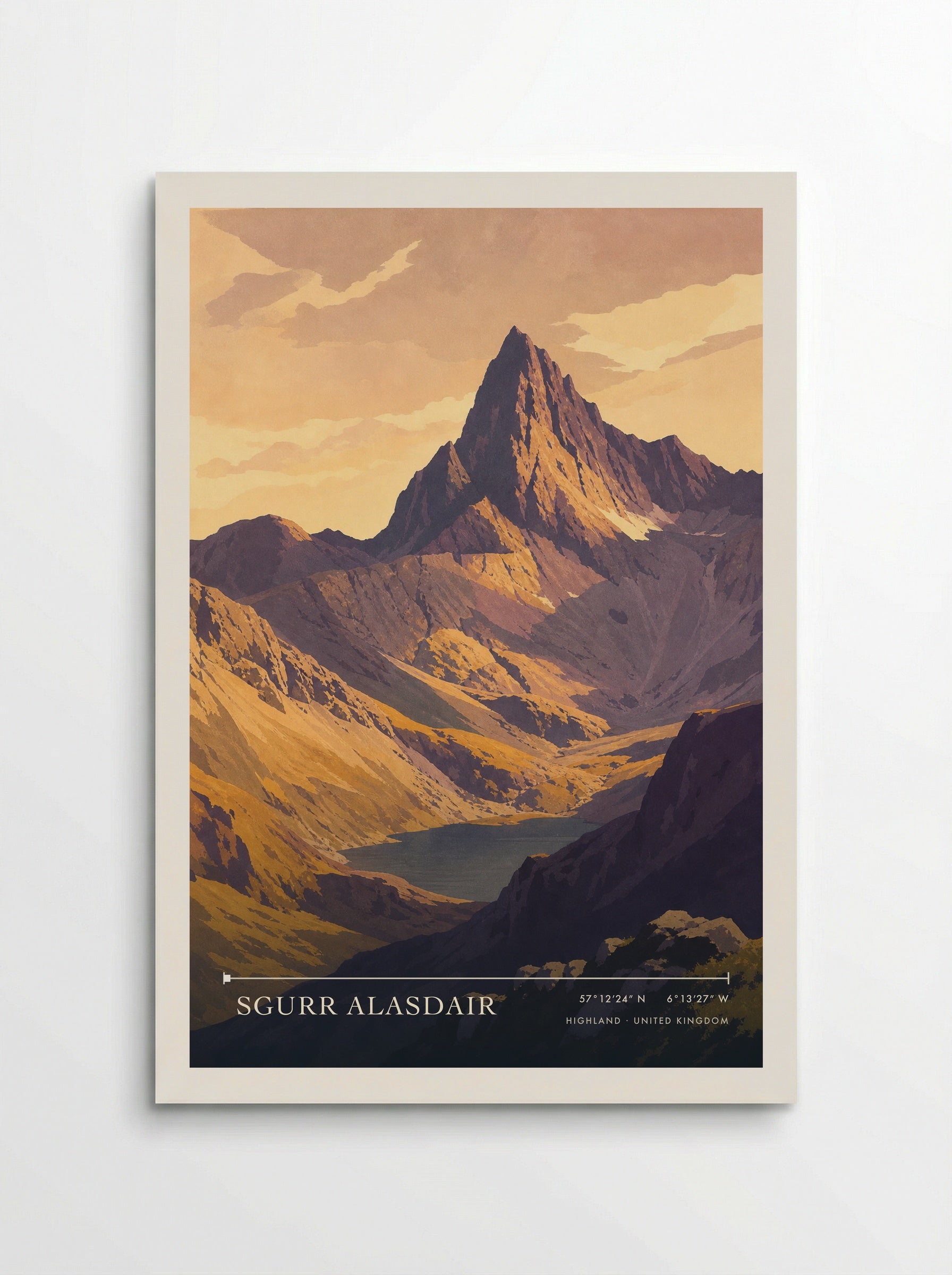 Sgurr Alasdair Highland United Kingdom Travel Poster - Poster