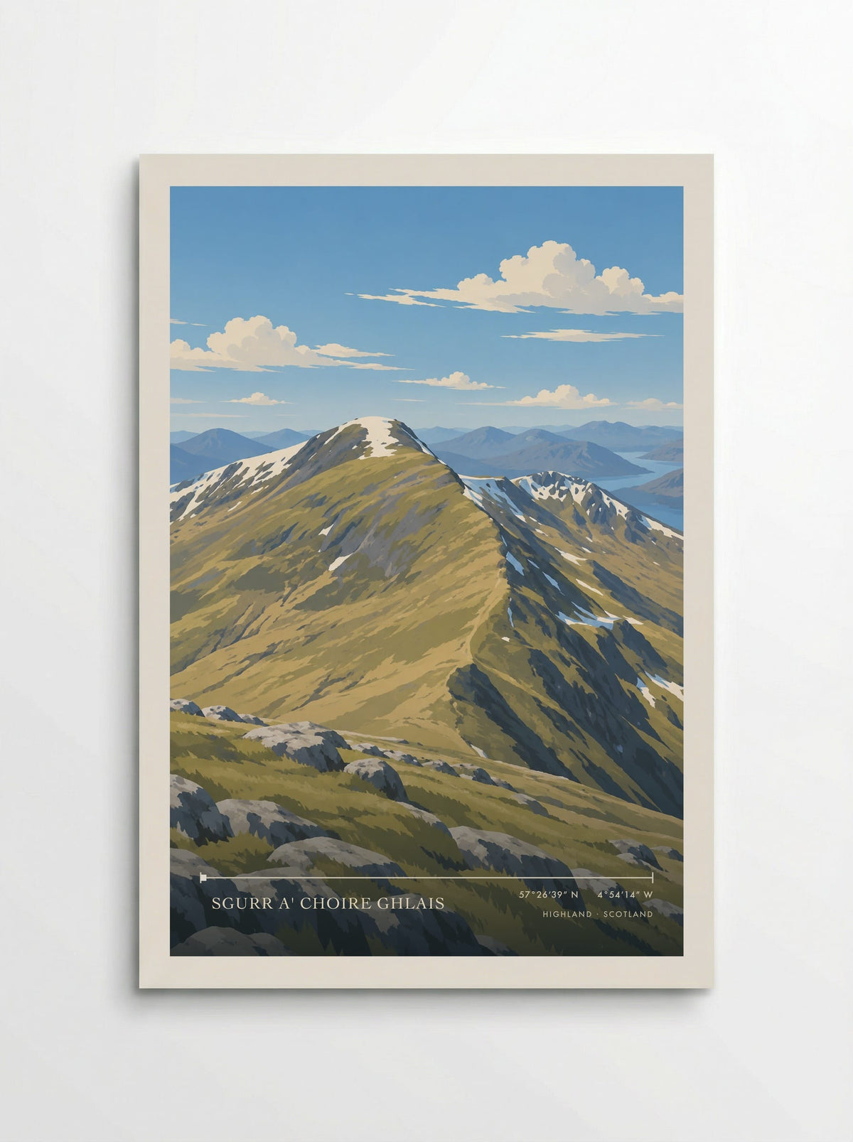 Sgurr a' Choire Ghlais, Highland | Travel Poster - Poster
